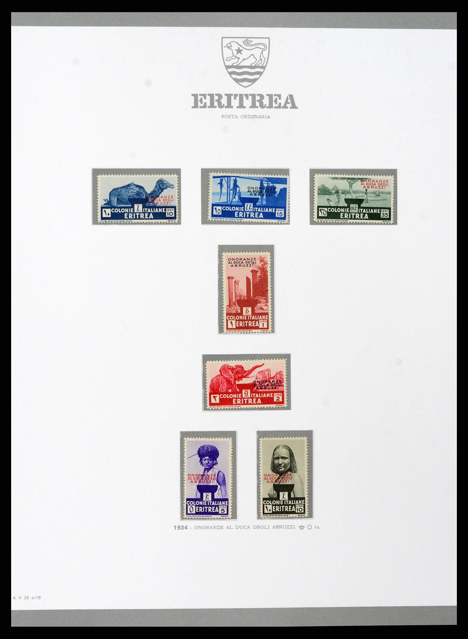 38920 0211 - Postzegelverzameling 38920 Italiaanse Koloniën topverzameling 1903-19