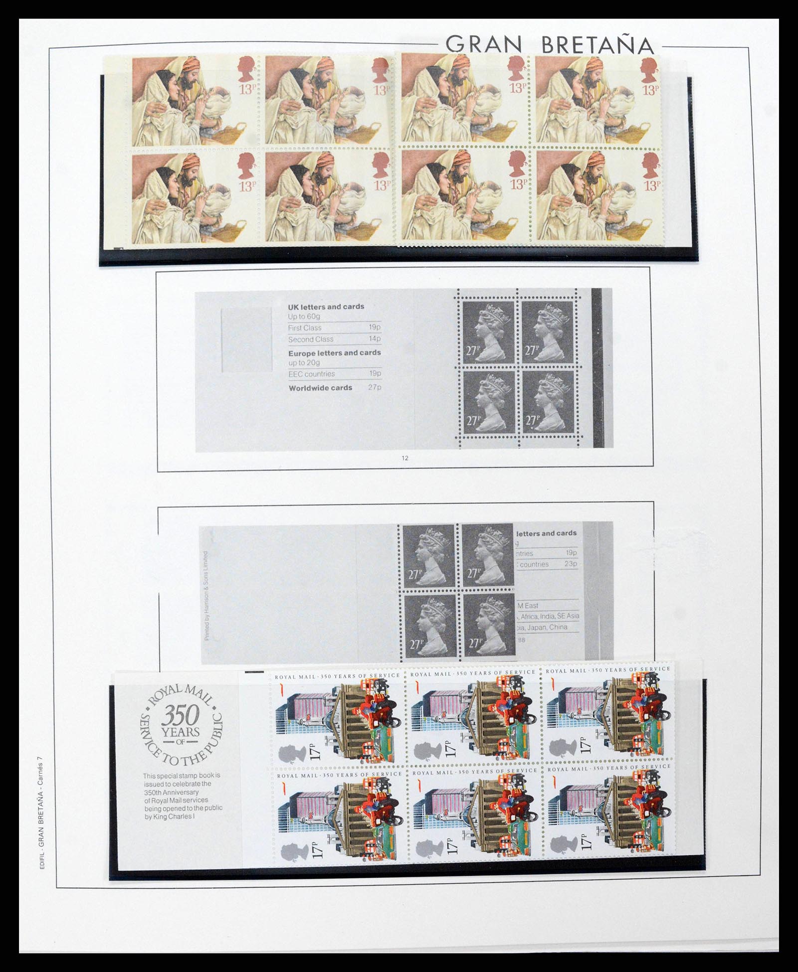 38924 0224 - Postzegelverzameling 38924 Engeland 1840-2000.