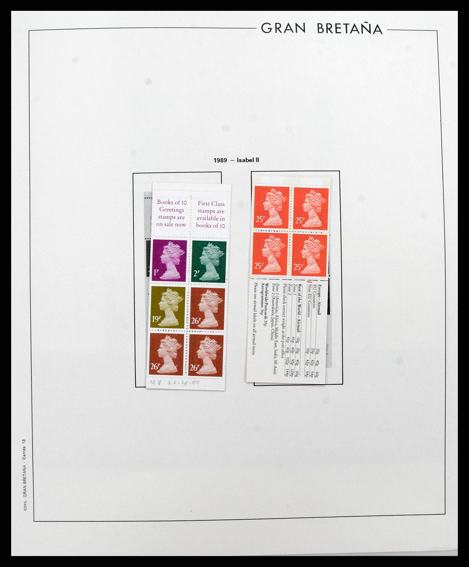 38924 0231 - Postzegelverzameling 38924 Engeland 1840-2000.