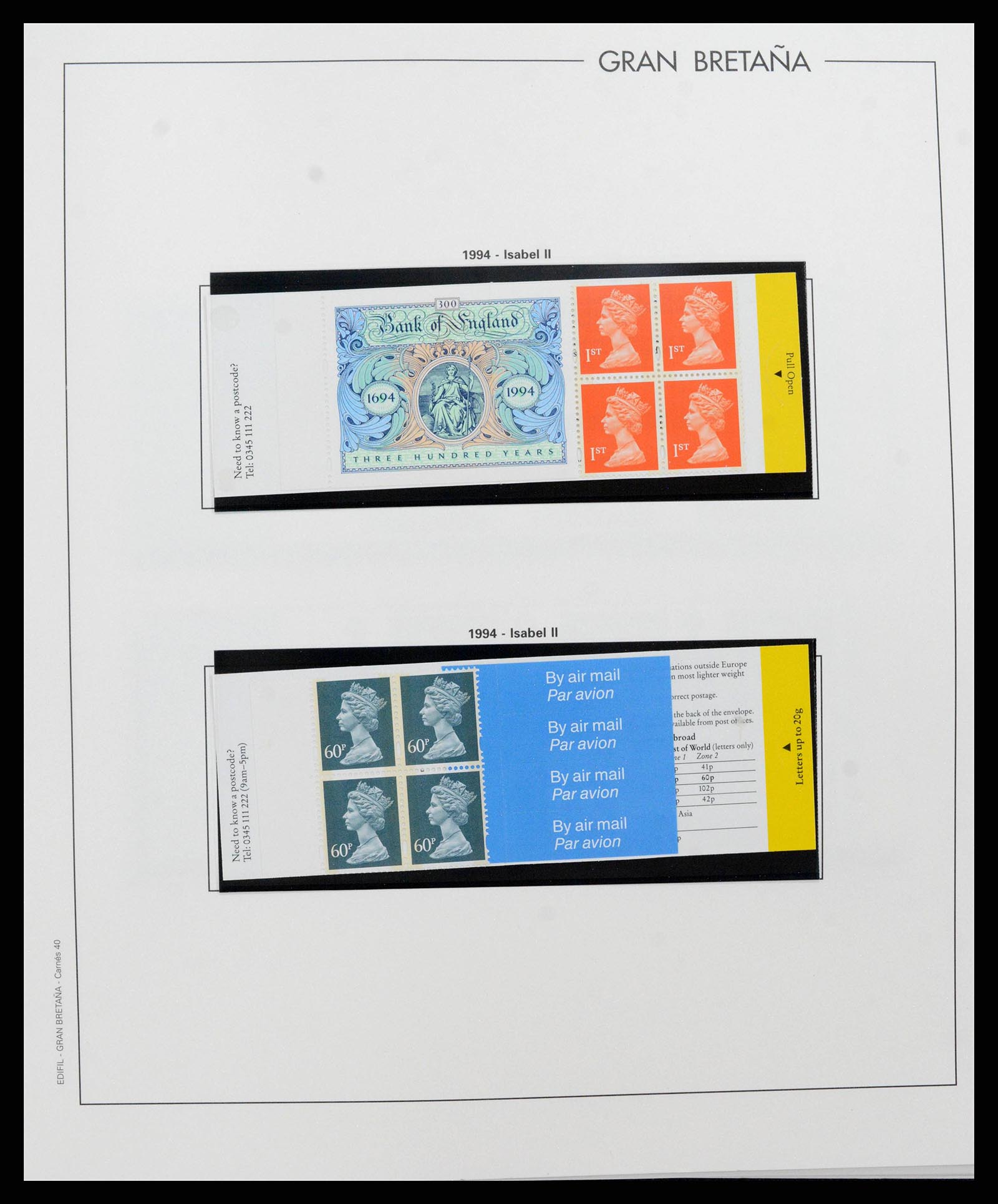 38924 0233 - Postzegelverzameling 38924 Engeland 1840-2000.