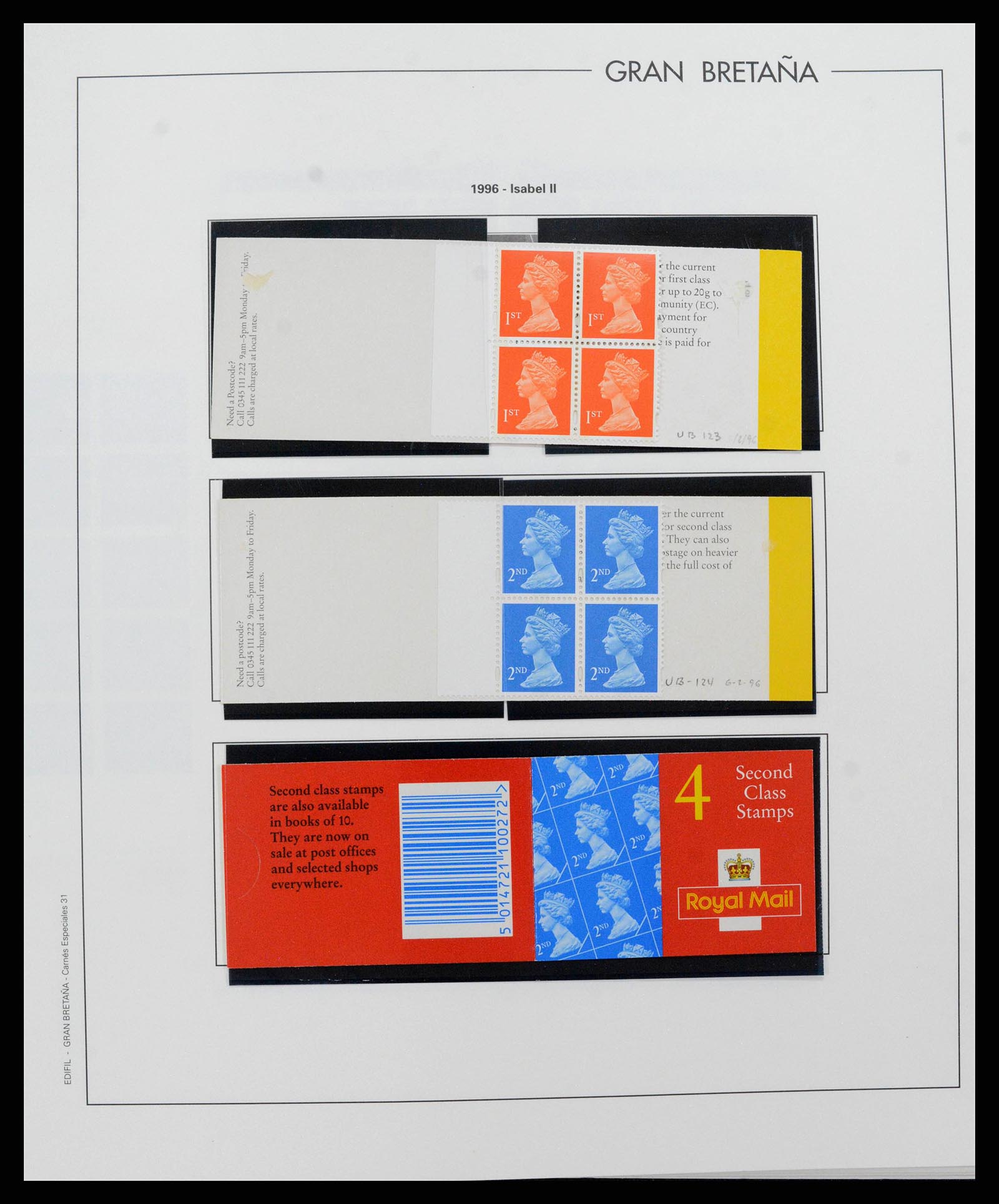 38924 0238 - Postzegelverzameling 38924 Engeland 1840-2000.