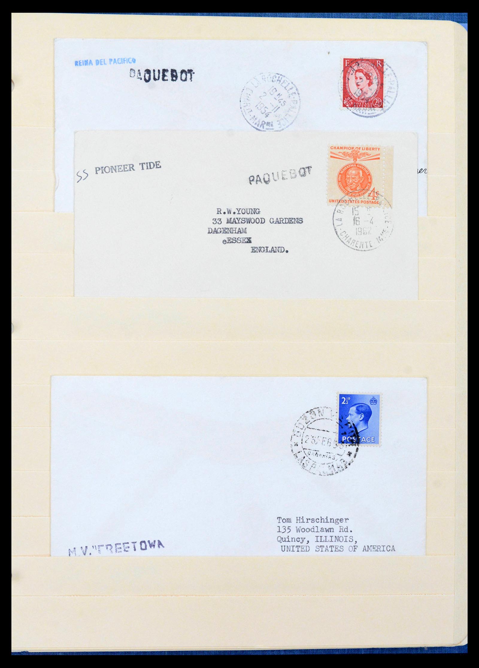 39016 0012 - Stamp collection 39016 World paquebot covers 1870-1980.