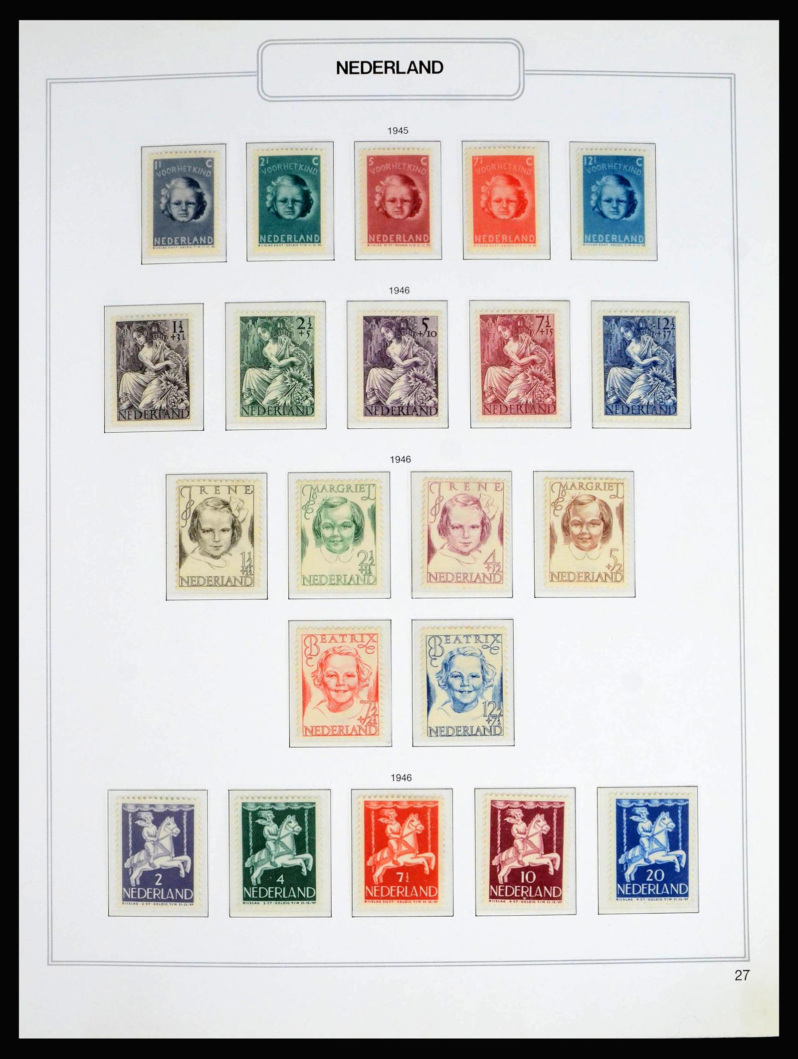 39017 0016 - Stamp collection 39017 Netherlands 1925-2016.