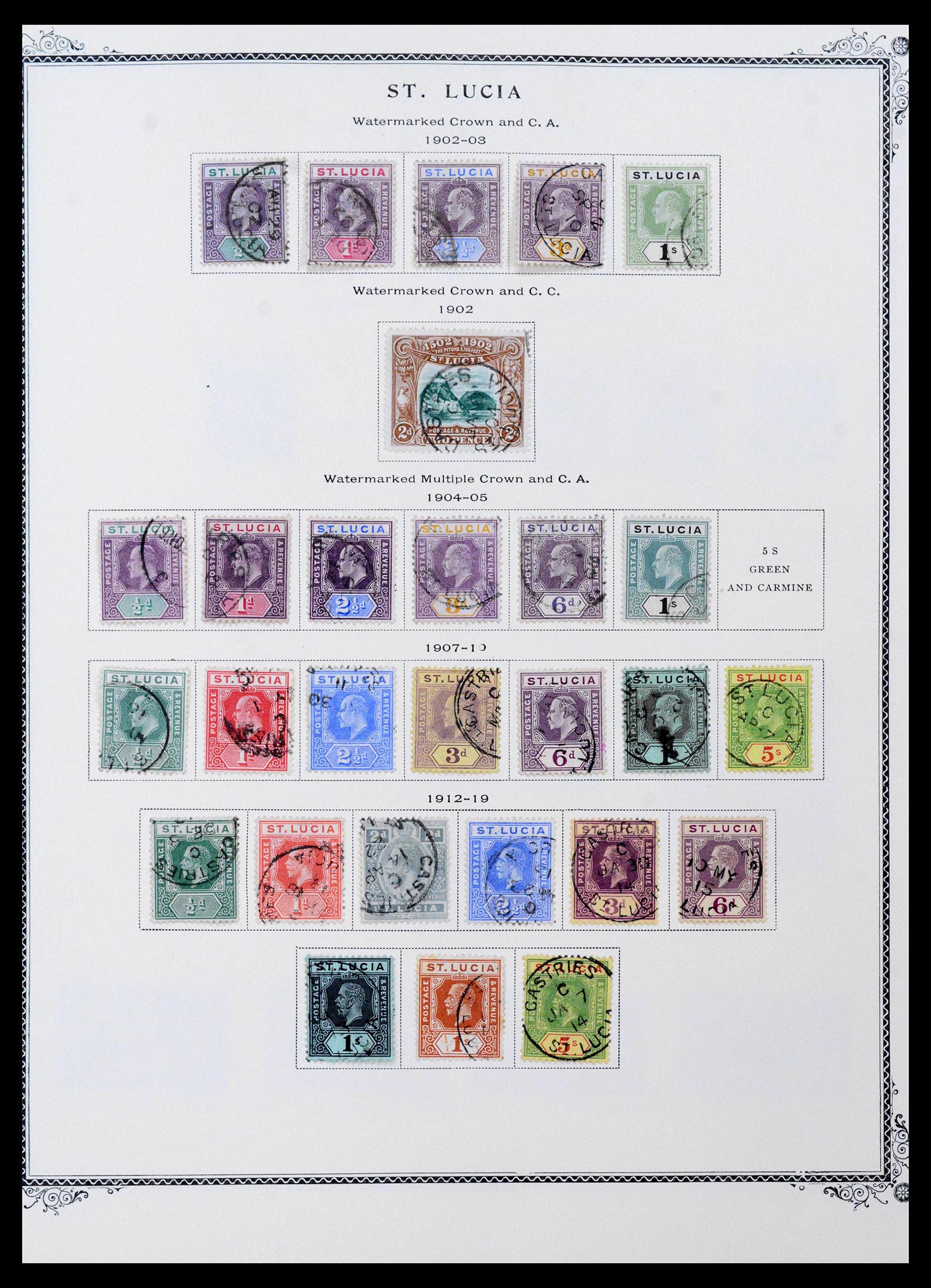 39019 0003 - Stamp collection 39019 St. Lucia 1860-1972.