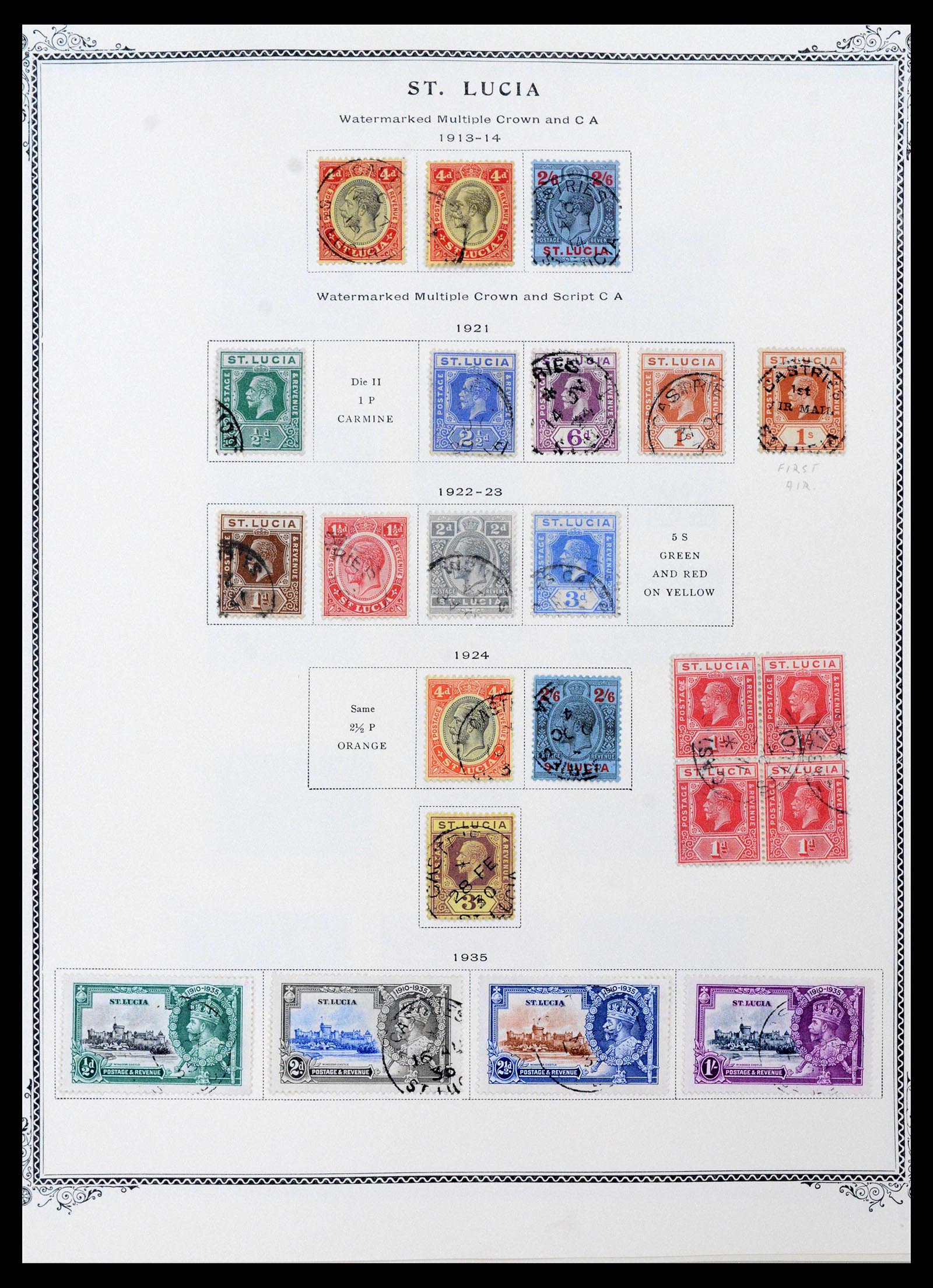 39019 0004 - Stamp collection 39019 St. Lucia 1860-1972.