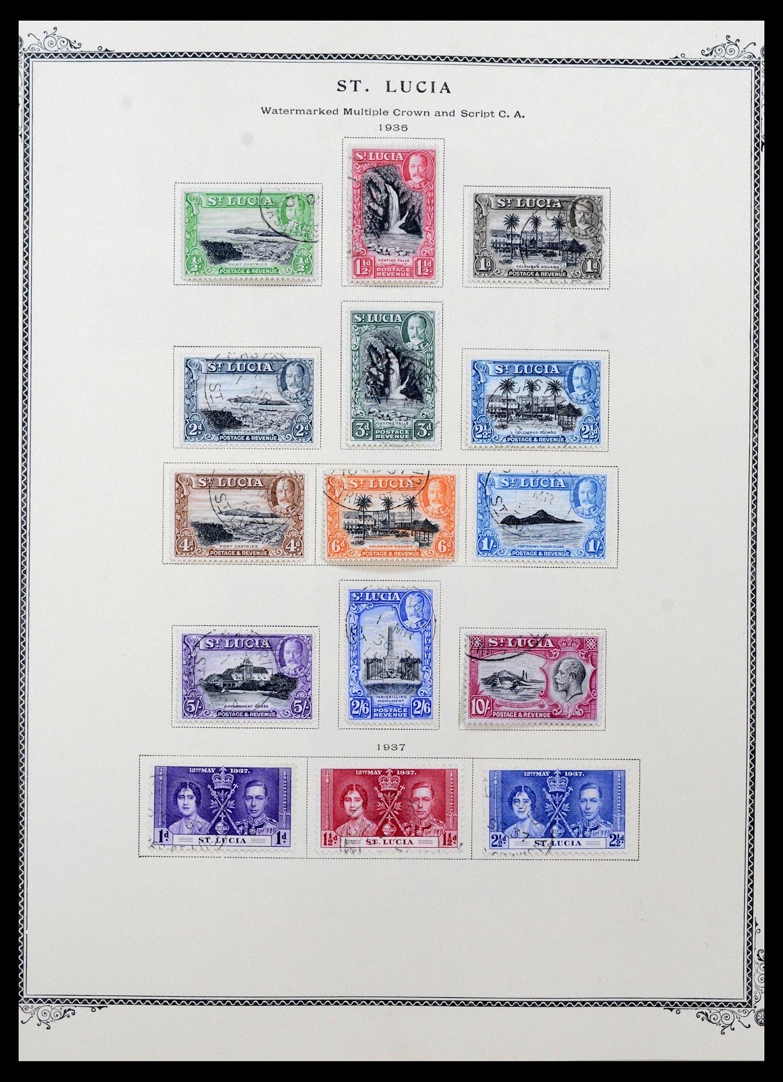 39019 0005 - Stamp collection 39019 St. Lucia 1860-1972.