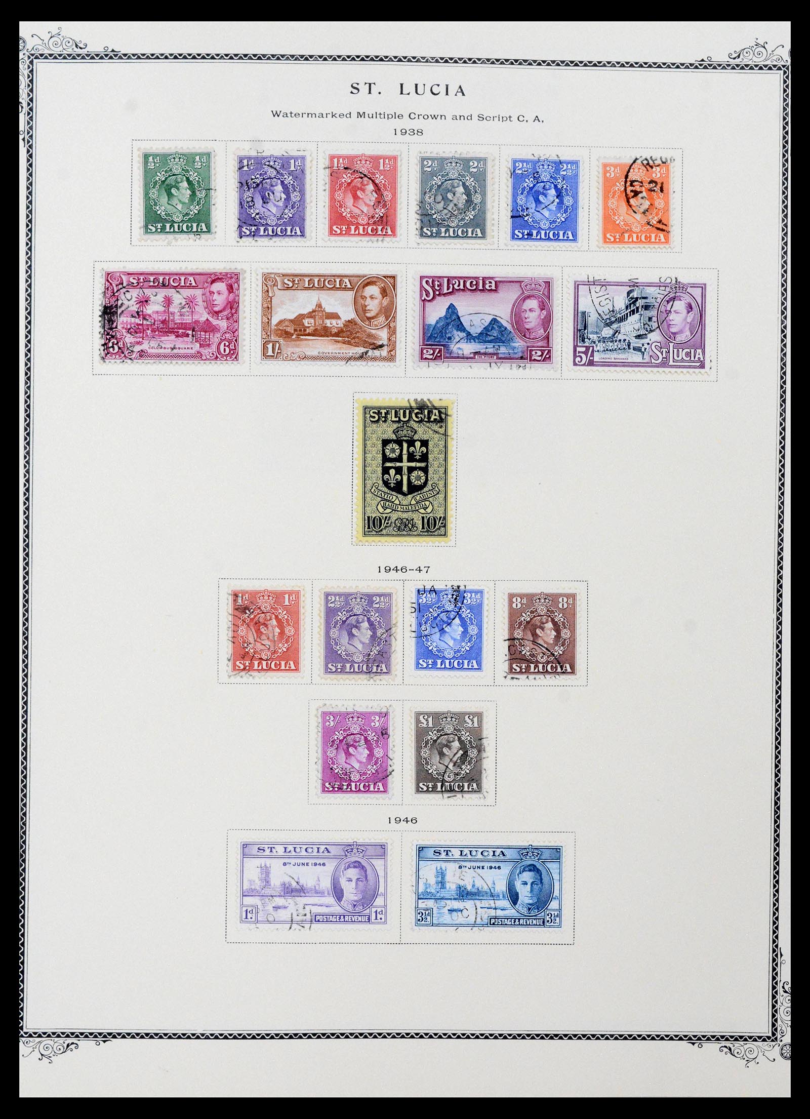 39019 0006 - Stamp collection 39019 St. Lucia 1860-1972.