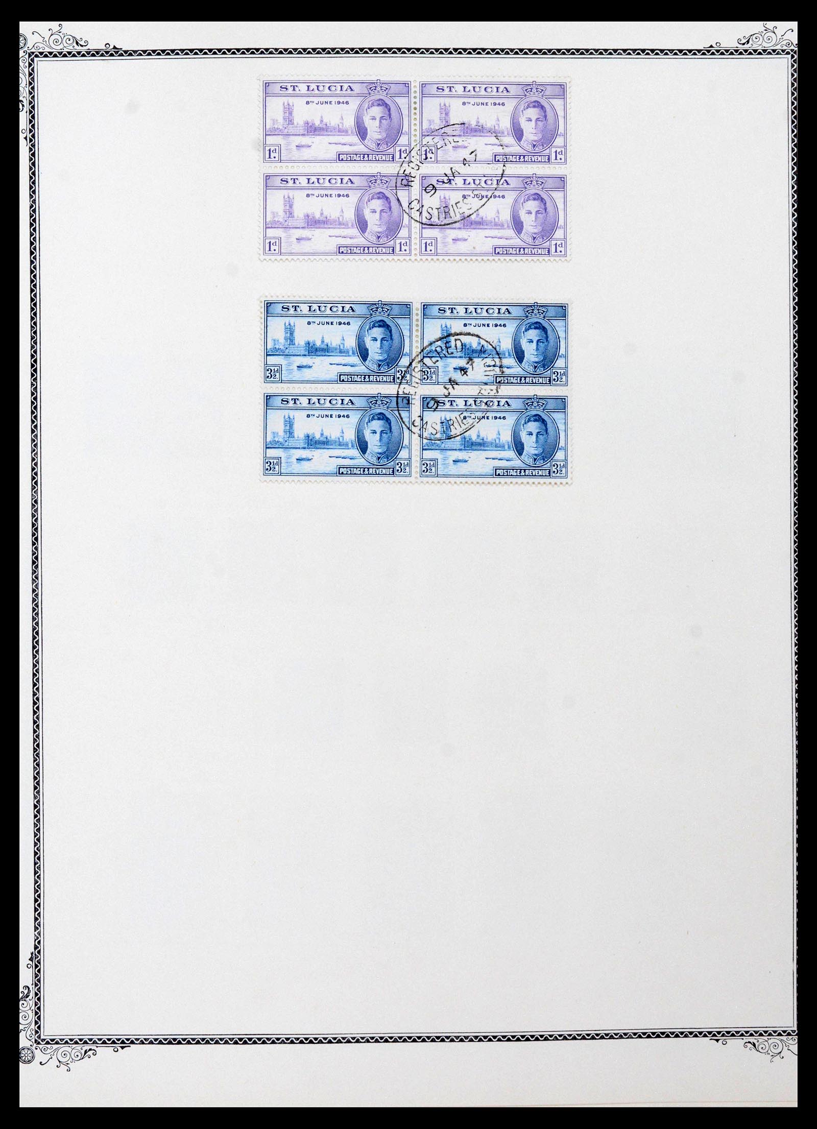 39019 0007 - Stamp collection 39019 St. Lucia 1860-1972.