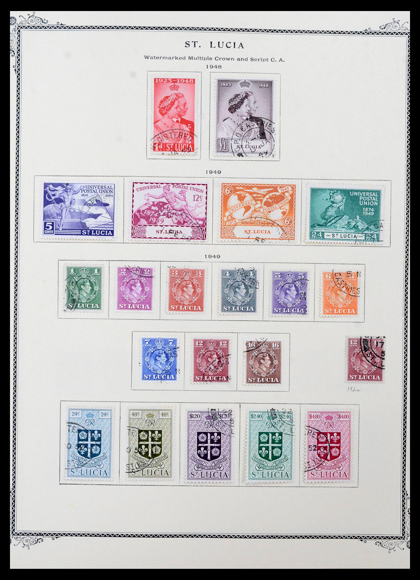 39019 0008 - Stamp collection 39019 St. Lucia 1860-1972.