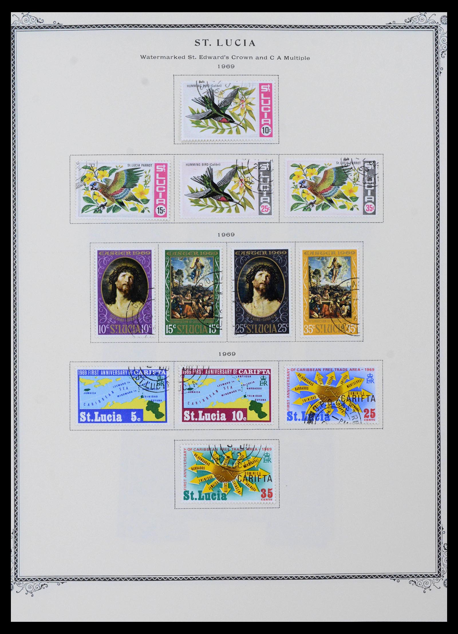 39019 0017 - Stamp collection 39019 St. Lucia 1860-1972.