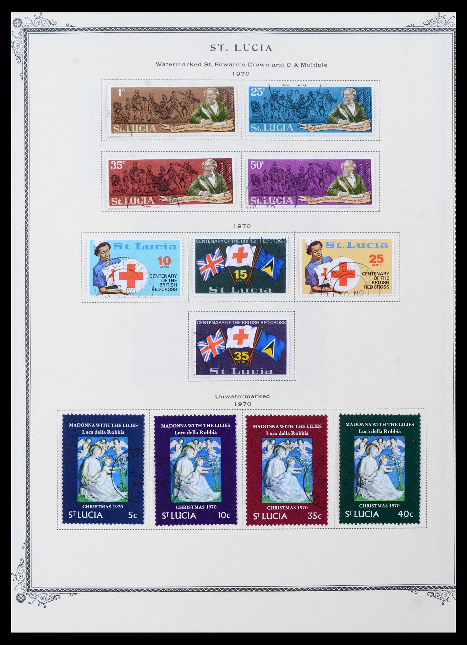 39019 0020 - Stamp collection 39019 St. Lucia 1860-1972.