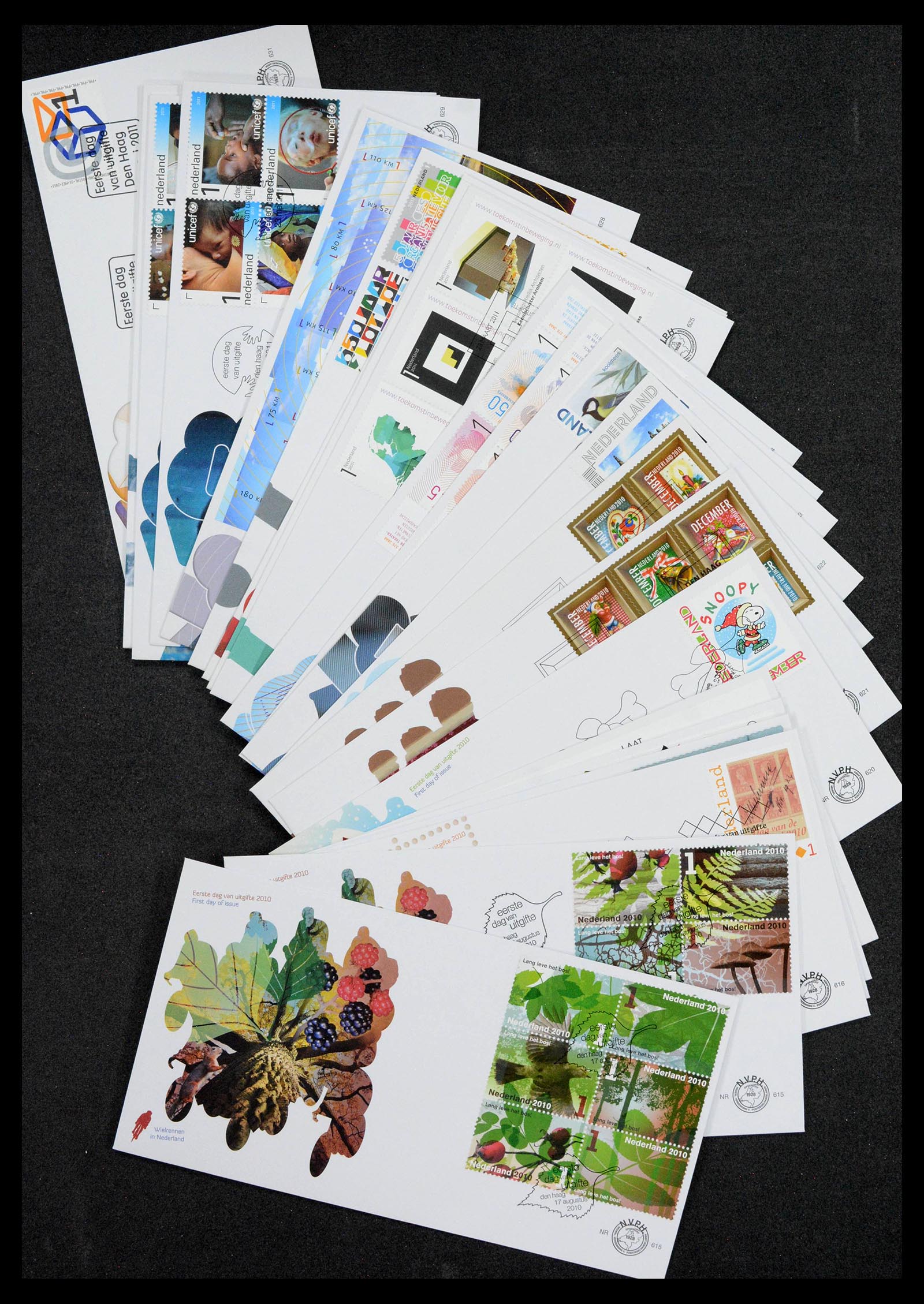 39048 0010 - Stamp collection 39048 Netherlands first day covers 2001-2014.