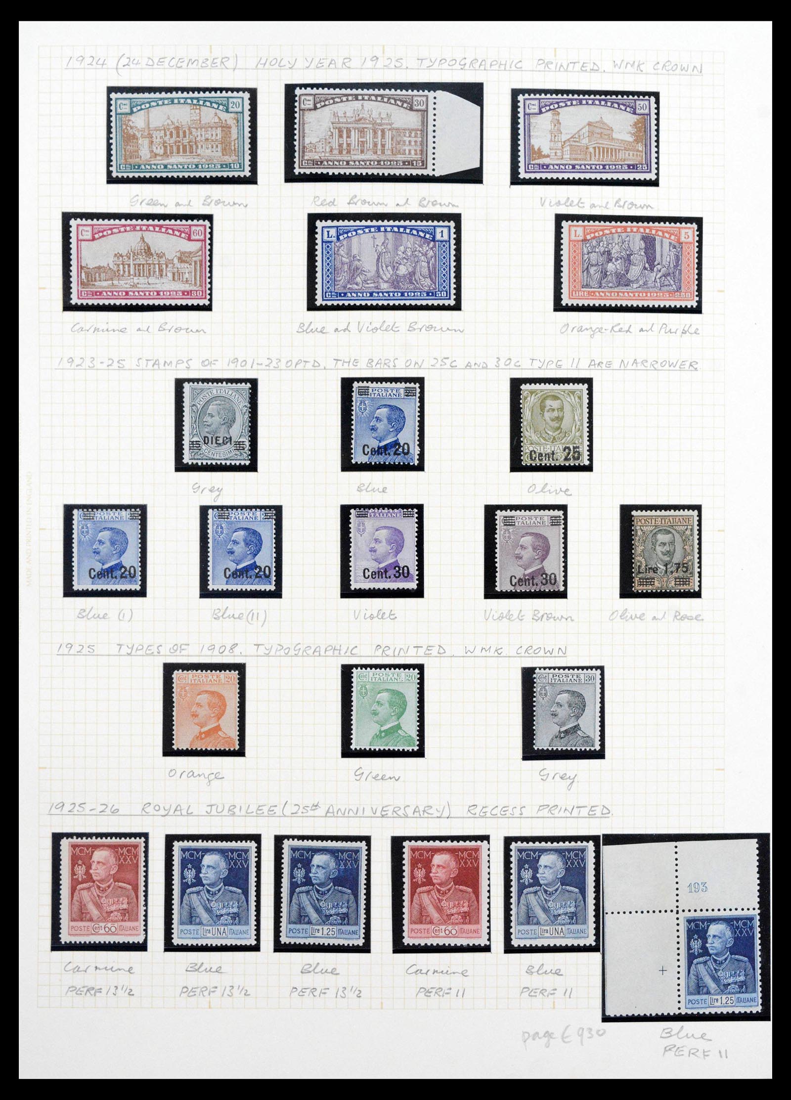 39070 0026 - Postzegelverzameling 39070 Italië supercollectie 1866-1945.