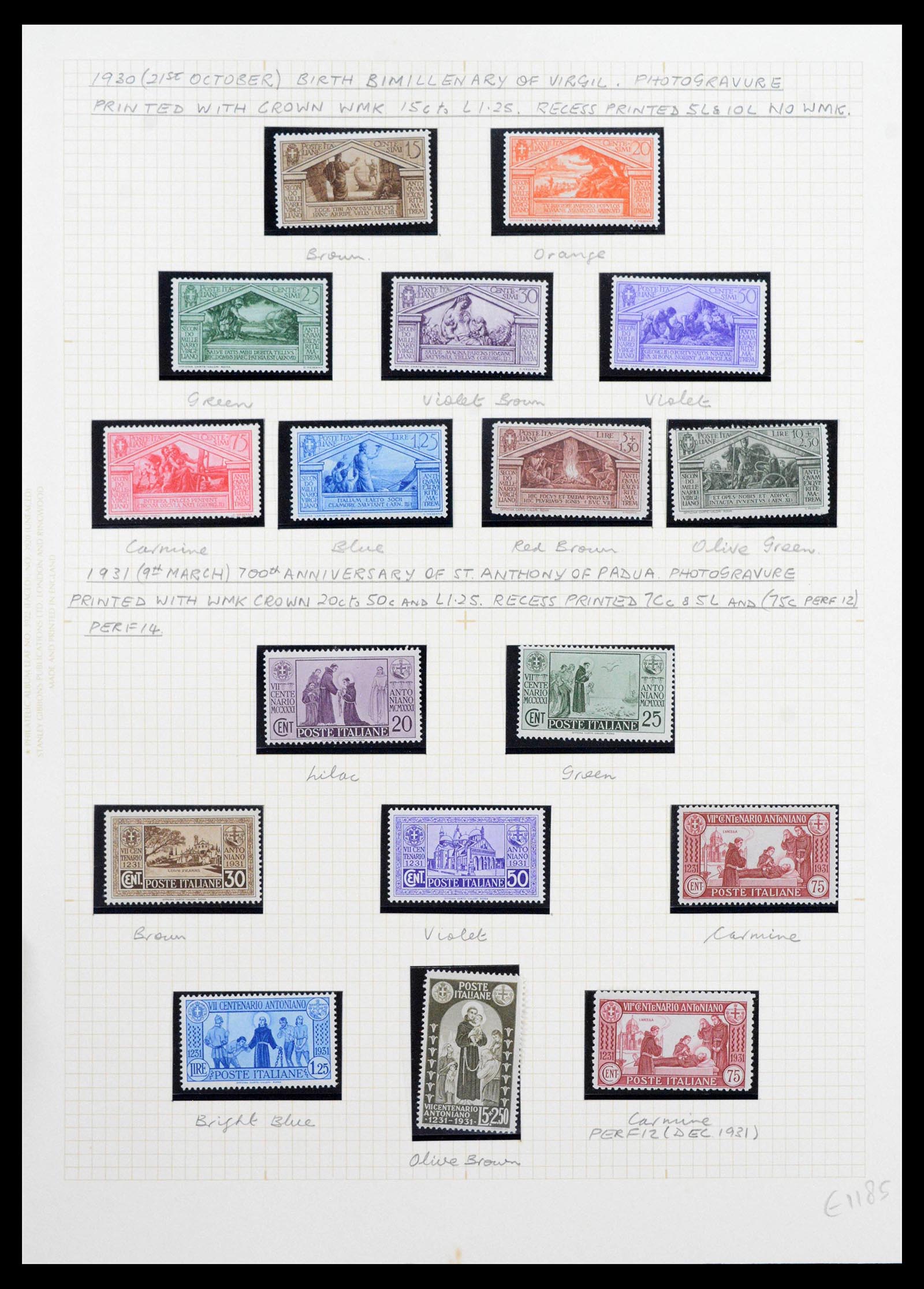 39070 0038 - Postzegelverzameling 39070 Italië supercollectie 1866-1945.