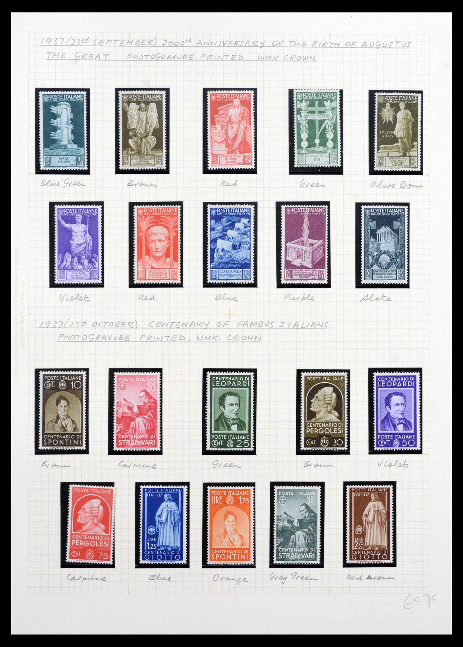 39070 0049 - Postzegelverzameling 39070 Italië supercollectie 1866-1945.