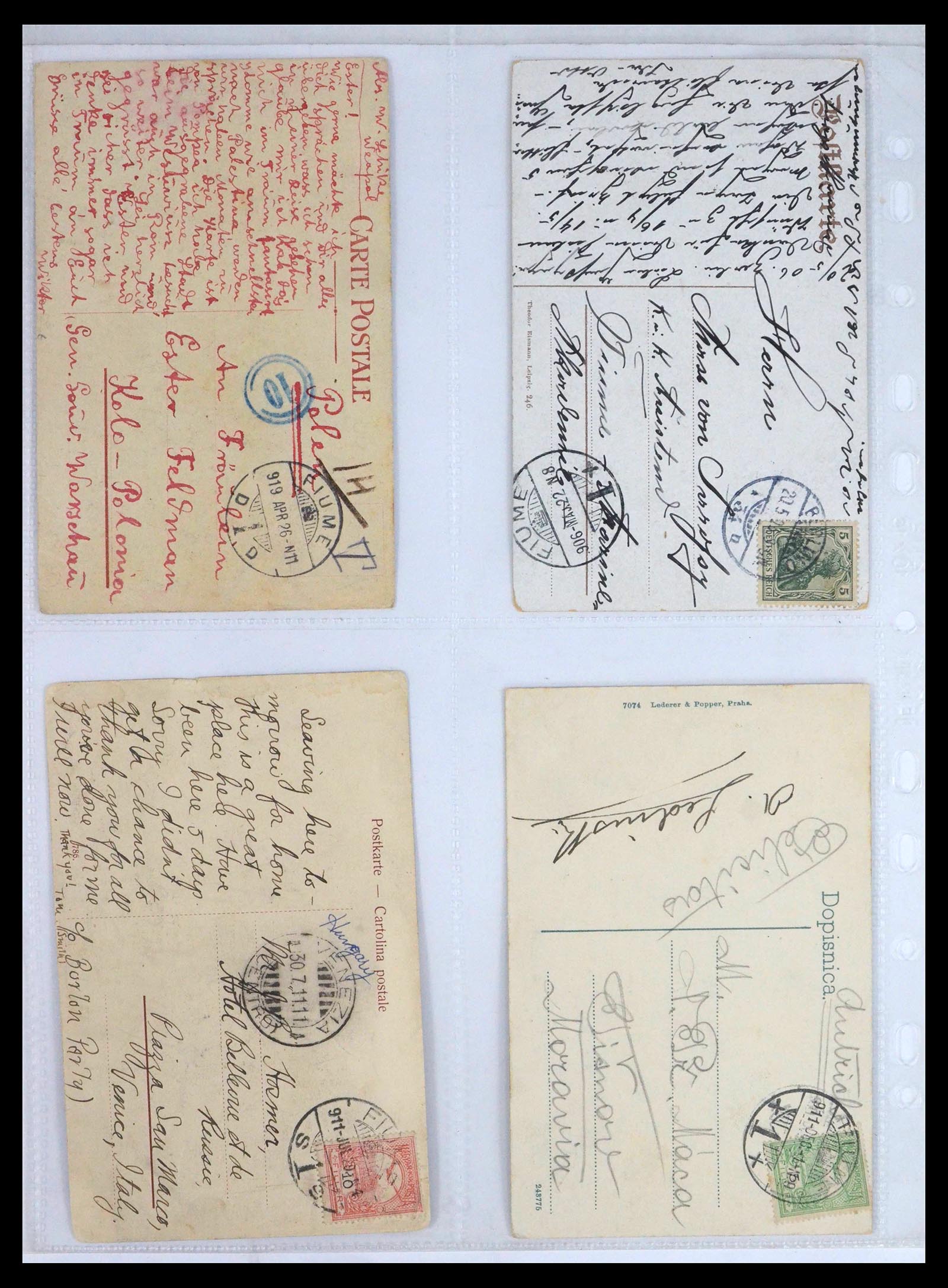 39095 0164 - Stamp collection 39095 Fiume cover collection 1834(!)-1945.