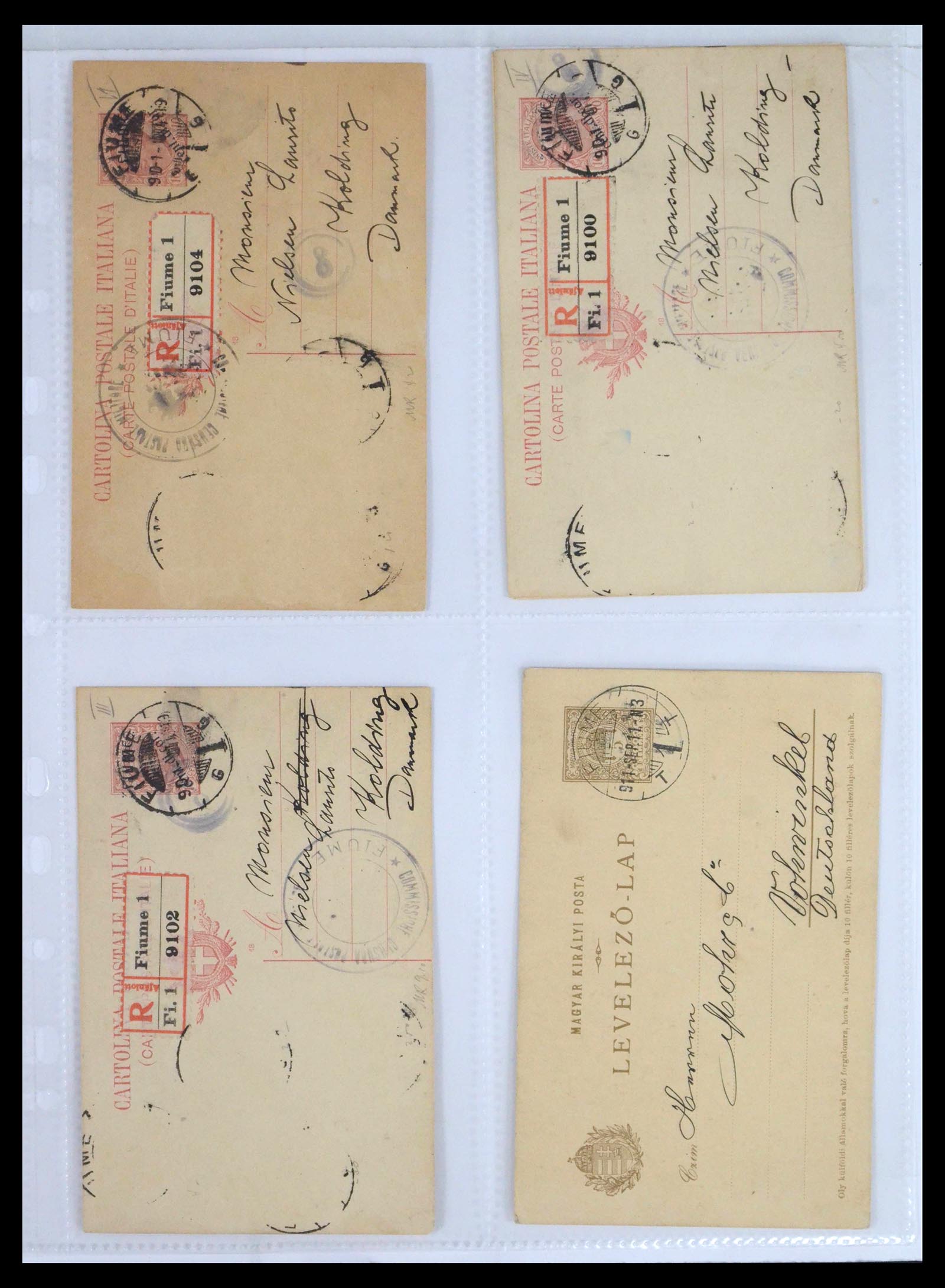 39095 0167 - Stamp collection 39095 Fiume cover collection 1834(!)-1945.