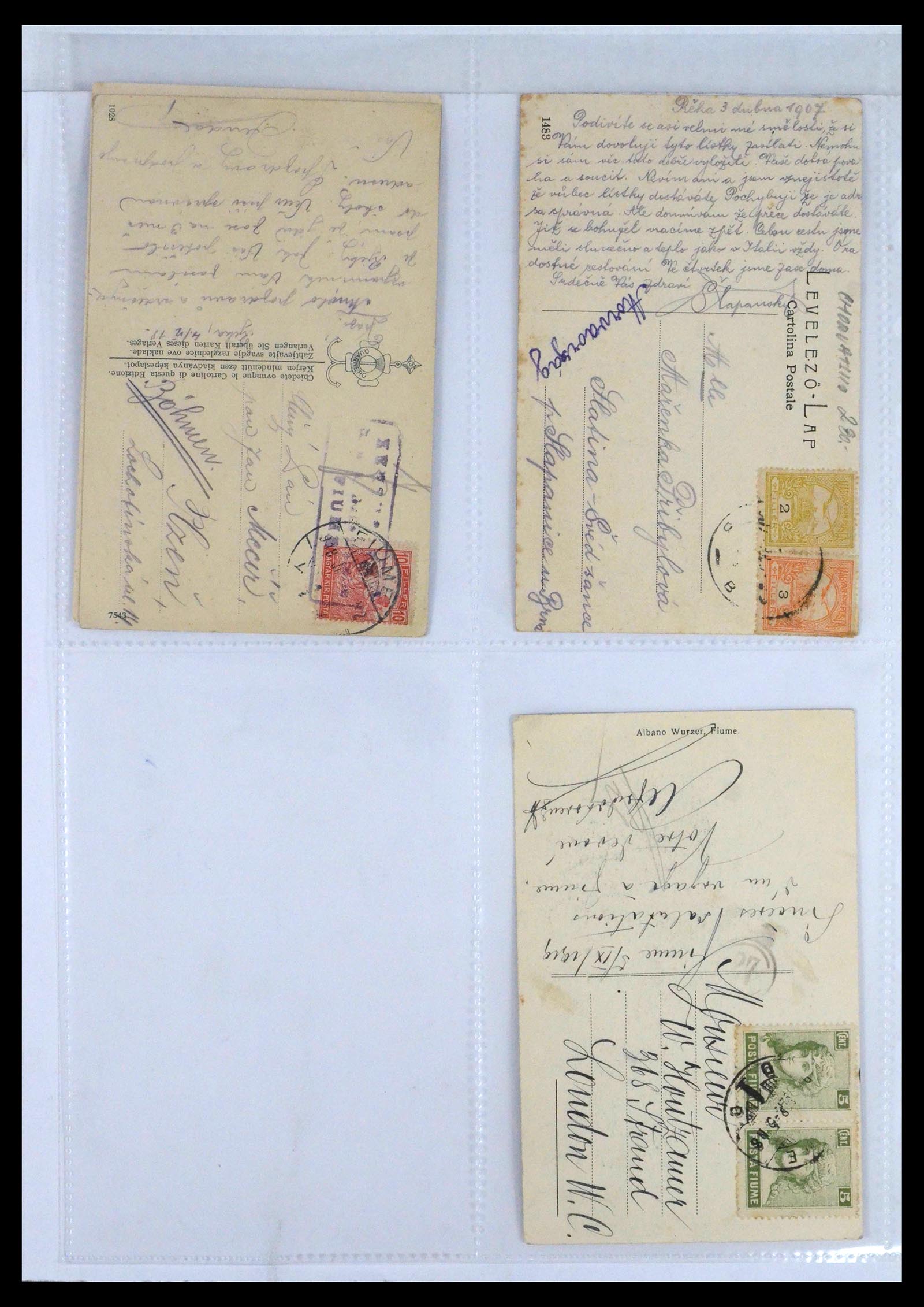 39095 0184 - Stamp collection 39095 Fiume cover collection 1834(!)-1945.