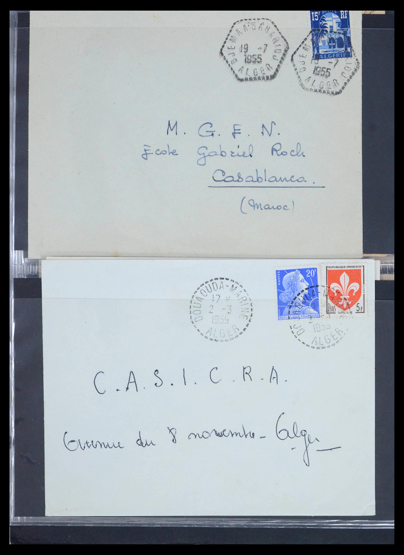 39113 0007 - Stamp collection 39113 Algeria old covers 1954-1961.