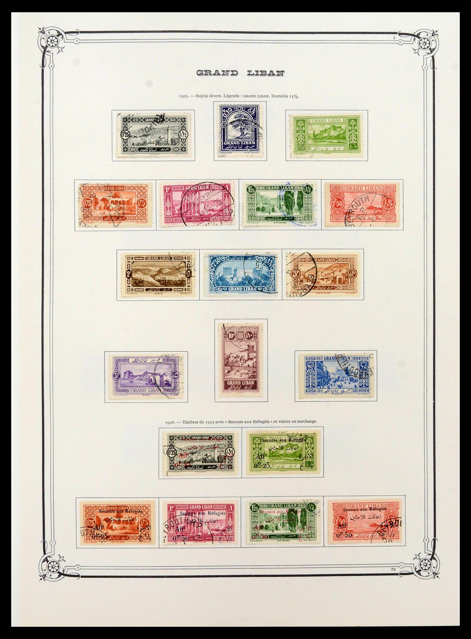 39123 0004 - Stamp collection 39123 Lebanon 1869-1945.