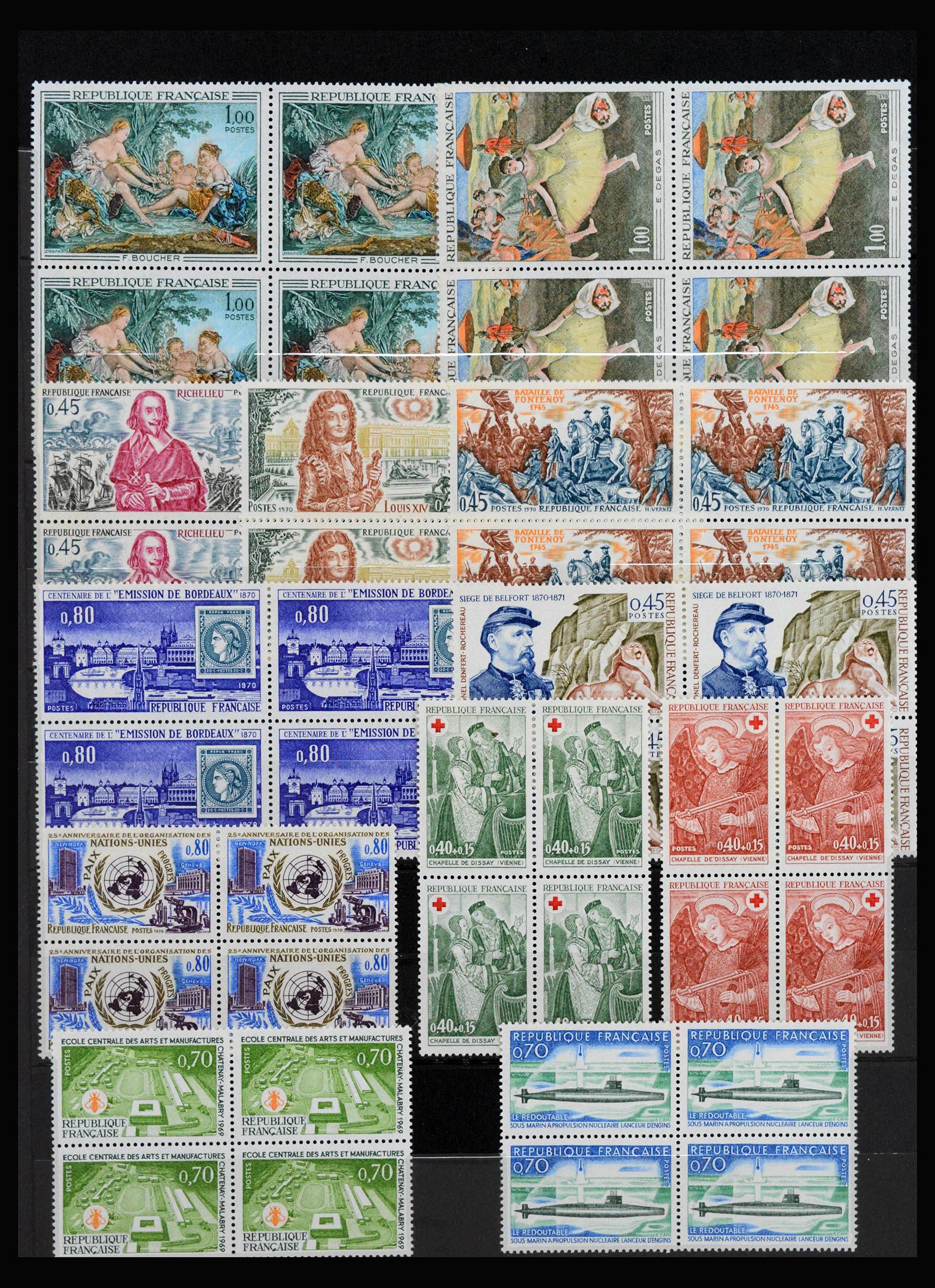 39125 0004 - Stamp collection 39125 France 1849-2021.