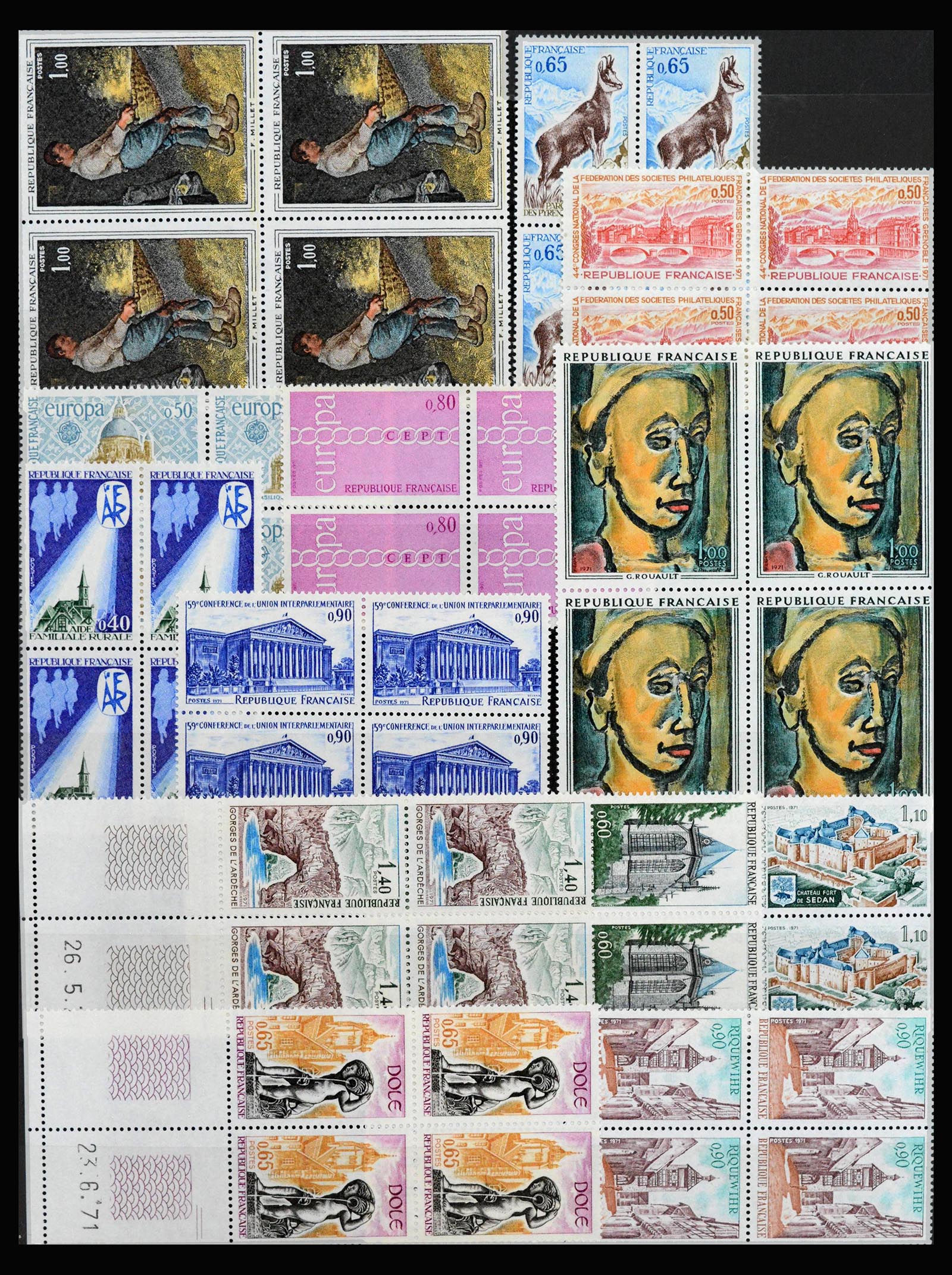 39125 0007 - Stamp collection 39125 France 1849-2021.