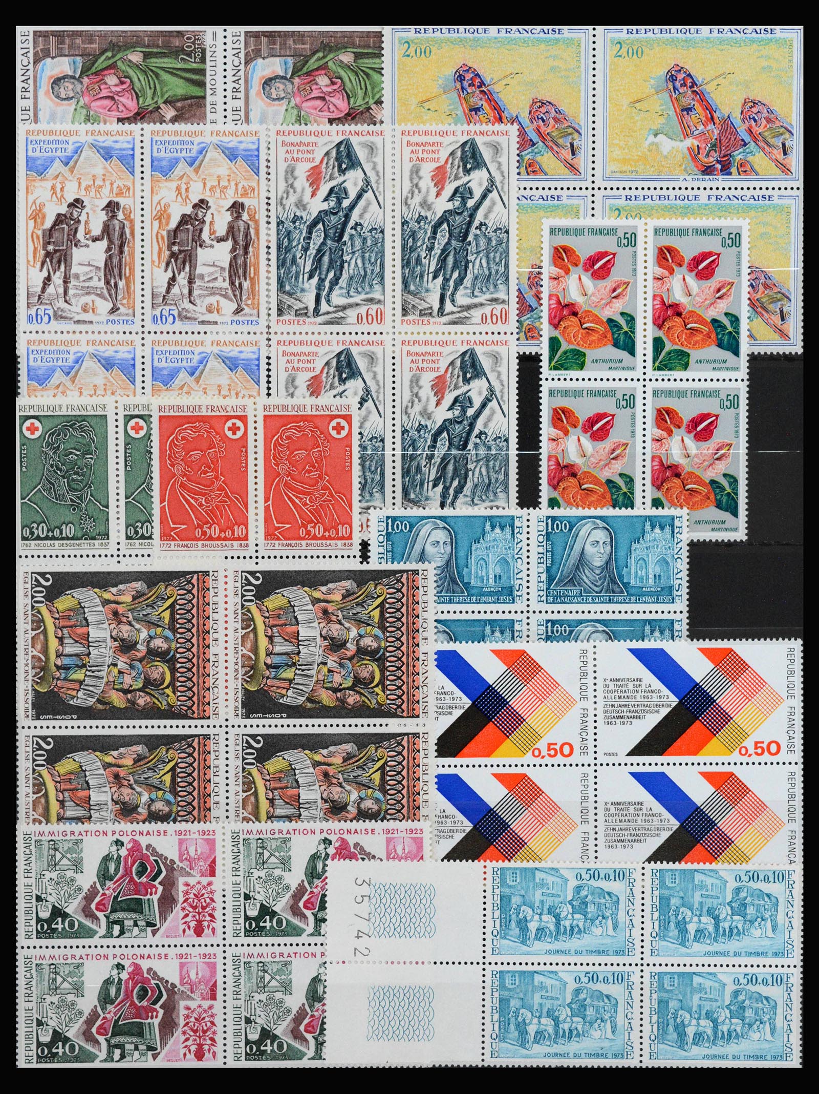 39125 0012 - Stamp collection 39125 France 1849-2021.