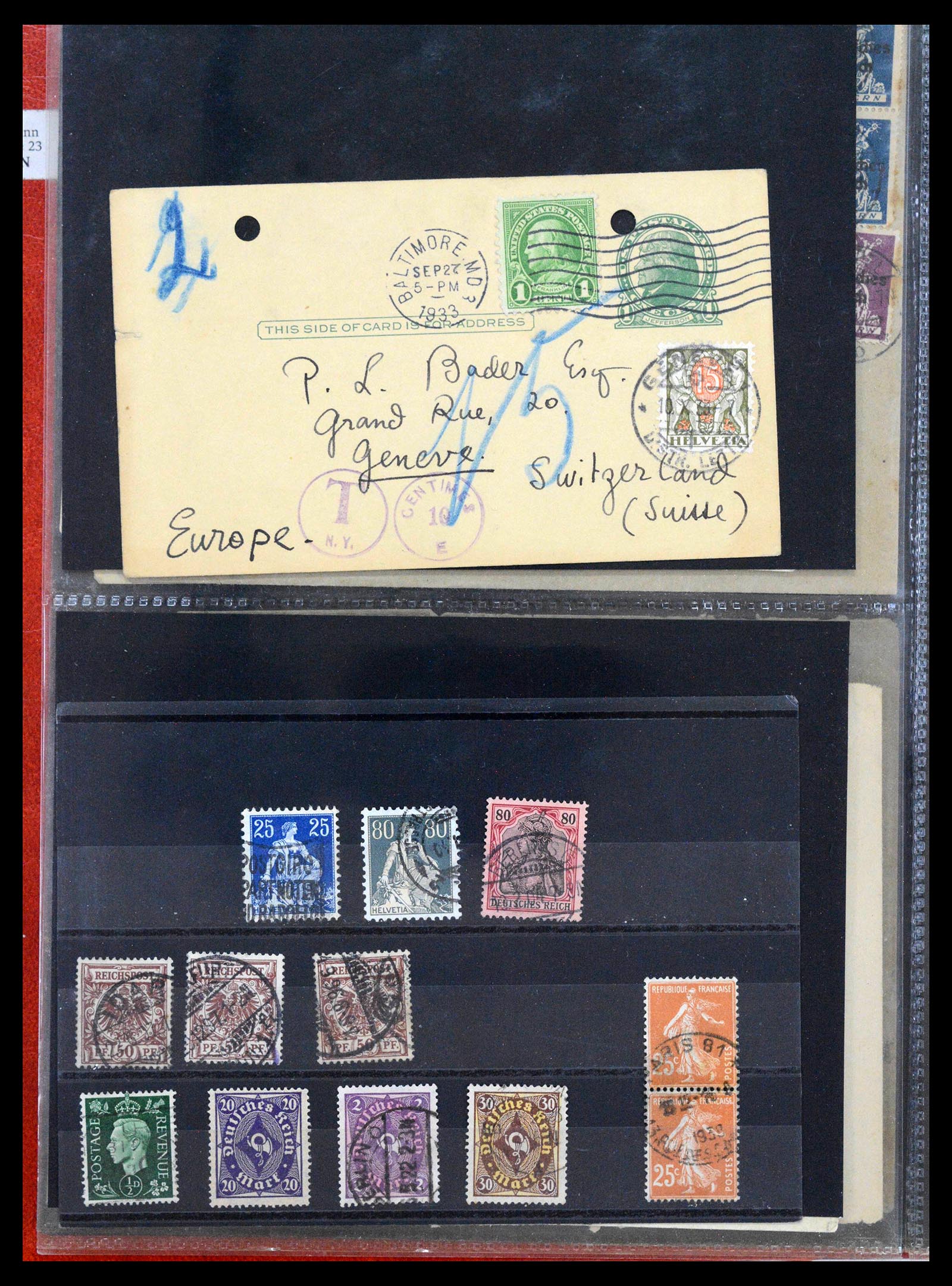 39126 0020 - Stamp collection 39126 World covers and cards 1860-1960.