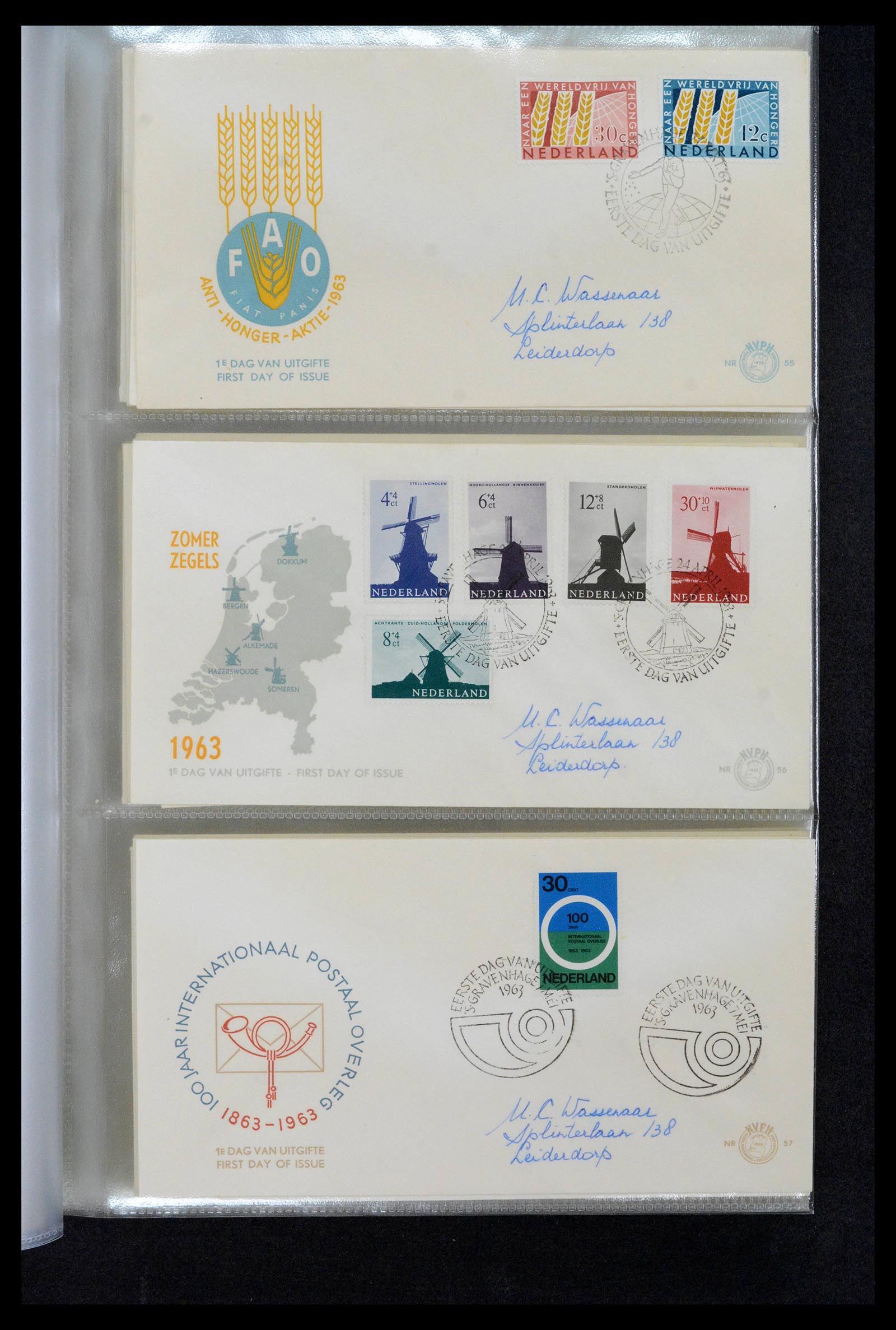 39132 0009 - Postzegelverzameling 39132 Nederland FDC's 1963-2017.