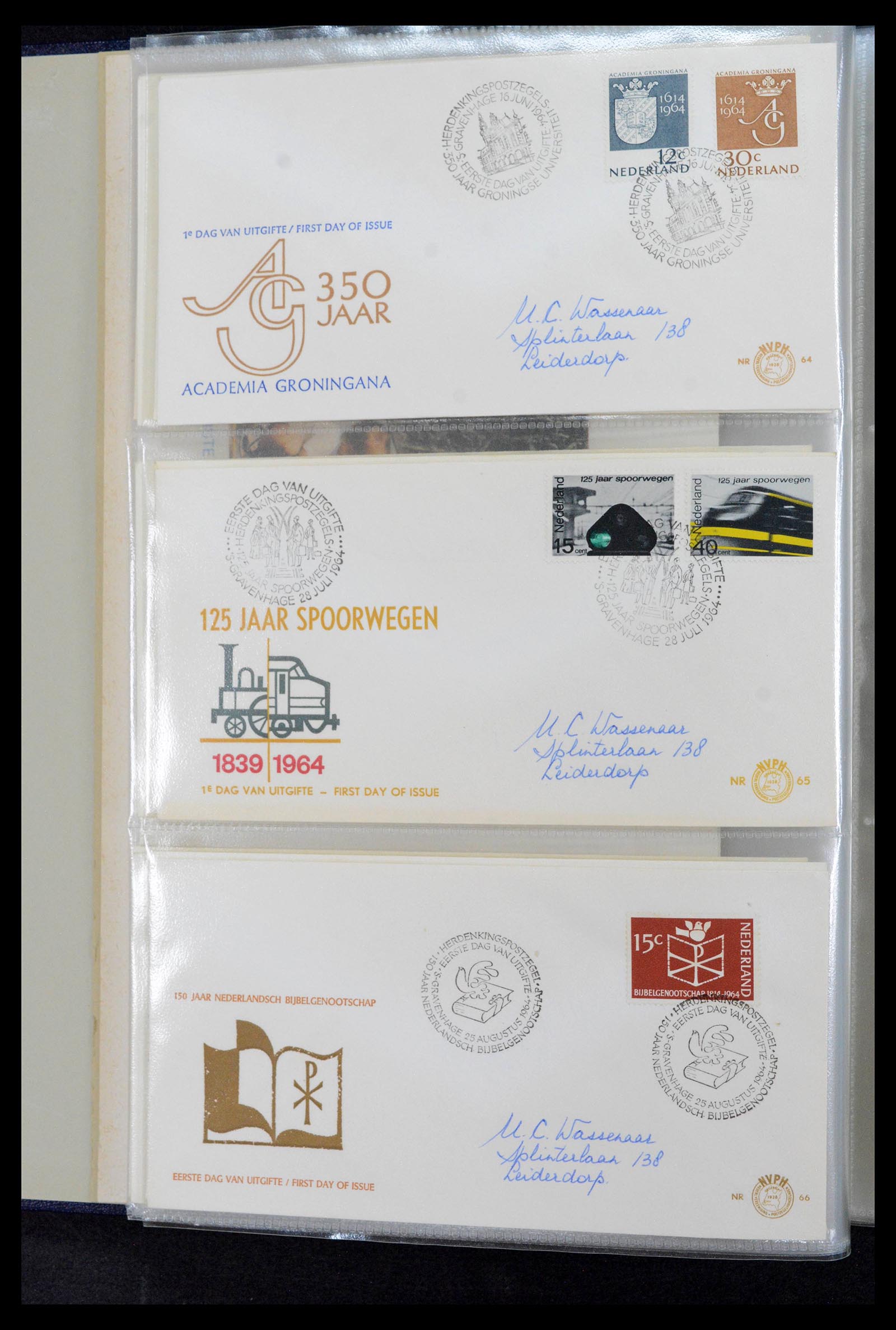39132 0012 - Postzegelverzameling 39132 Nederland FDC's 1963-2017.