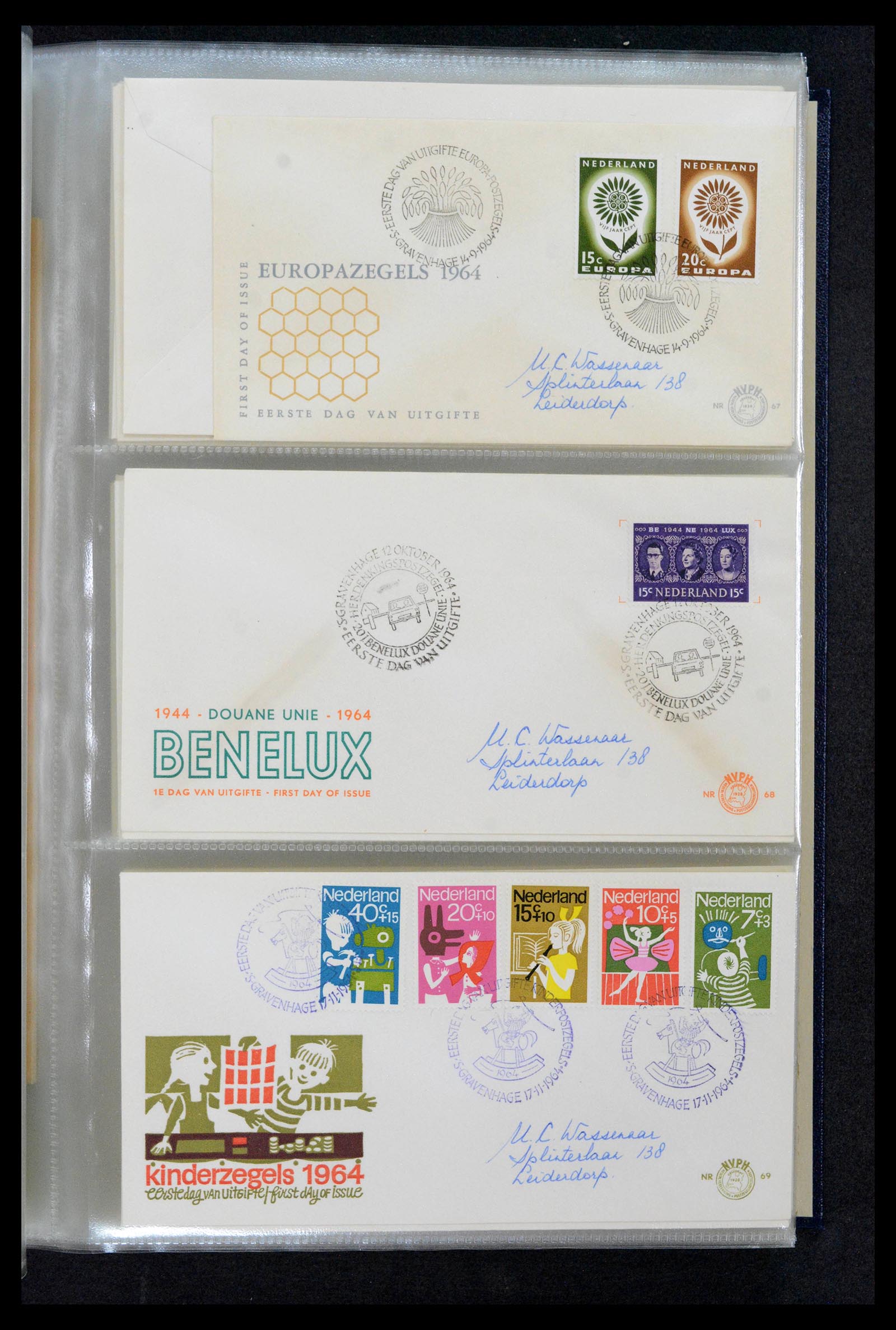39132 0013 - Postzegelverzameling 39132 Nederland FDC's 1963-2017.