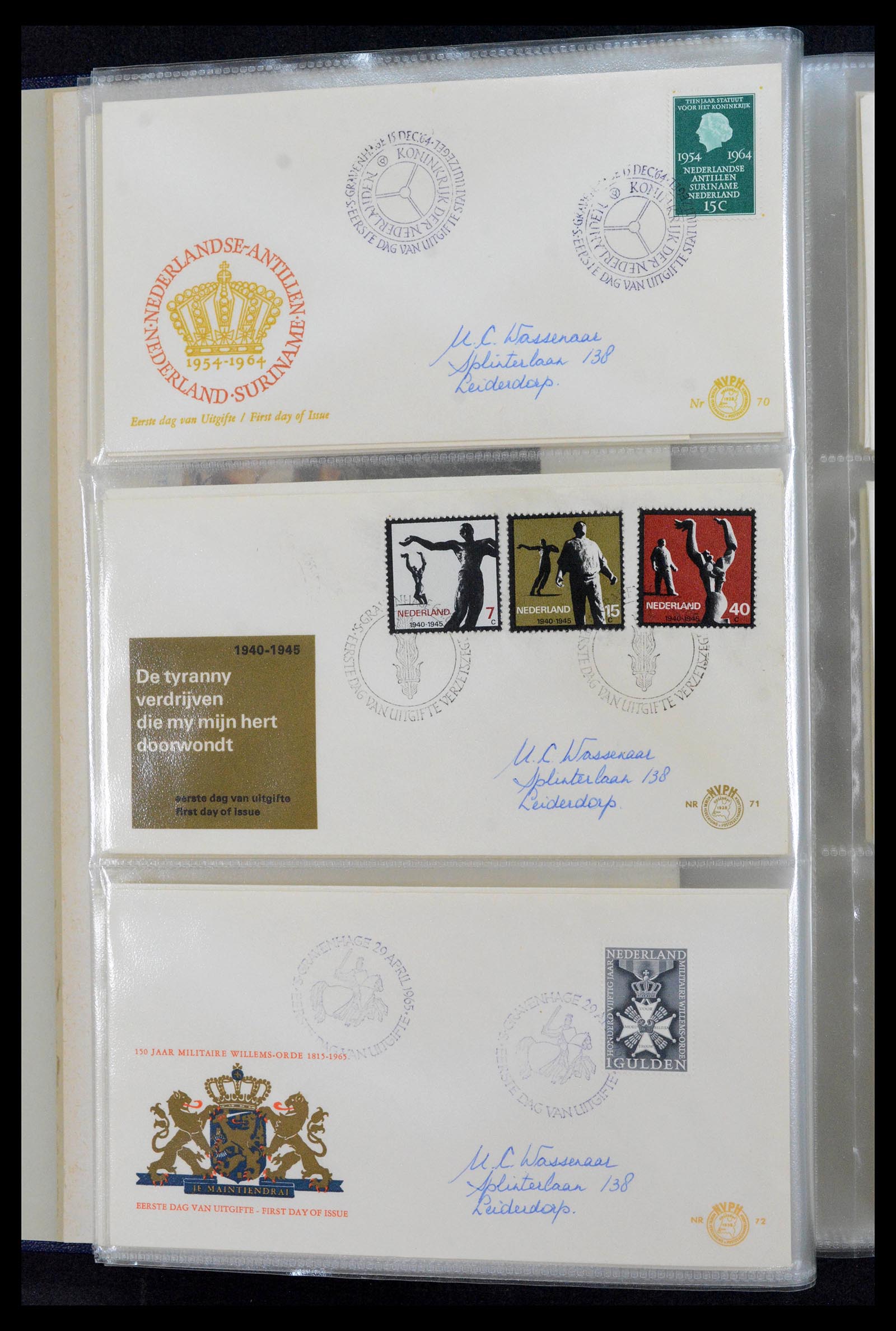 39132 0014 - Postzegelverzameling 39132 Nederland FDC's 1963-2017.