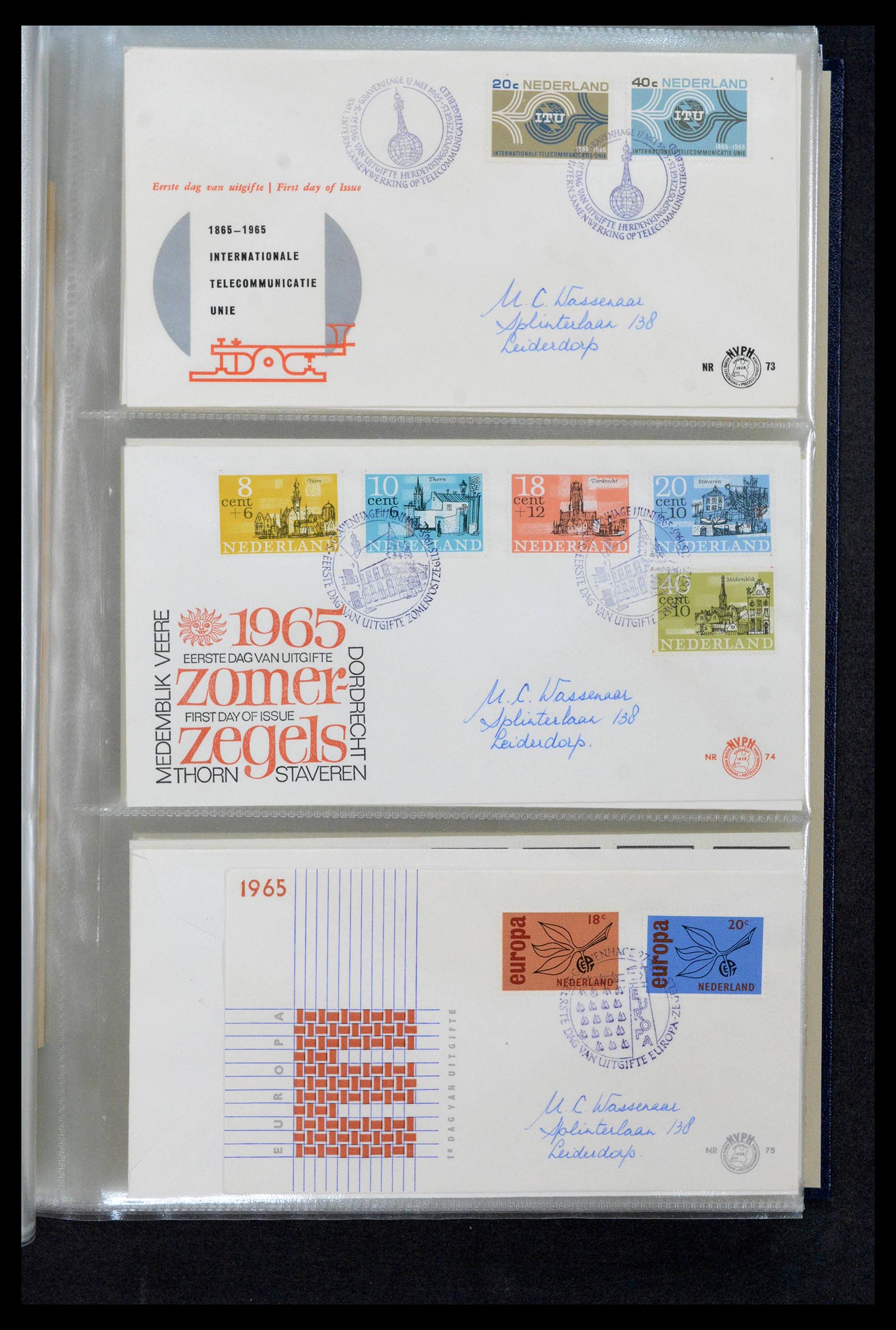 39132 0015 - Postzegelverzameling 39132 Nederland FDC's 1963-2017.