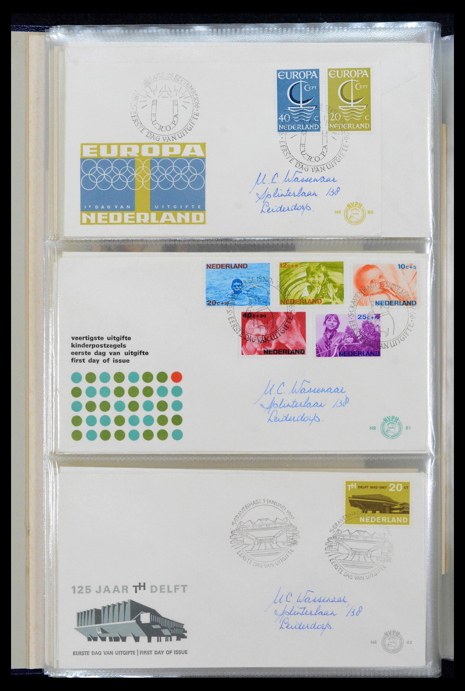 39132 0018 - Postzegelverzameling 39132 Nederland FDC's 1963-2017.