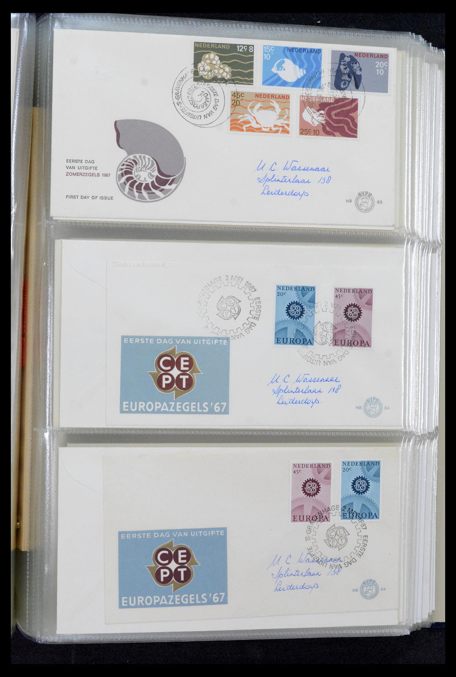 39132 0019 - Postzegelverzameling 39132 Nederland FDC's 1963-2017.