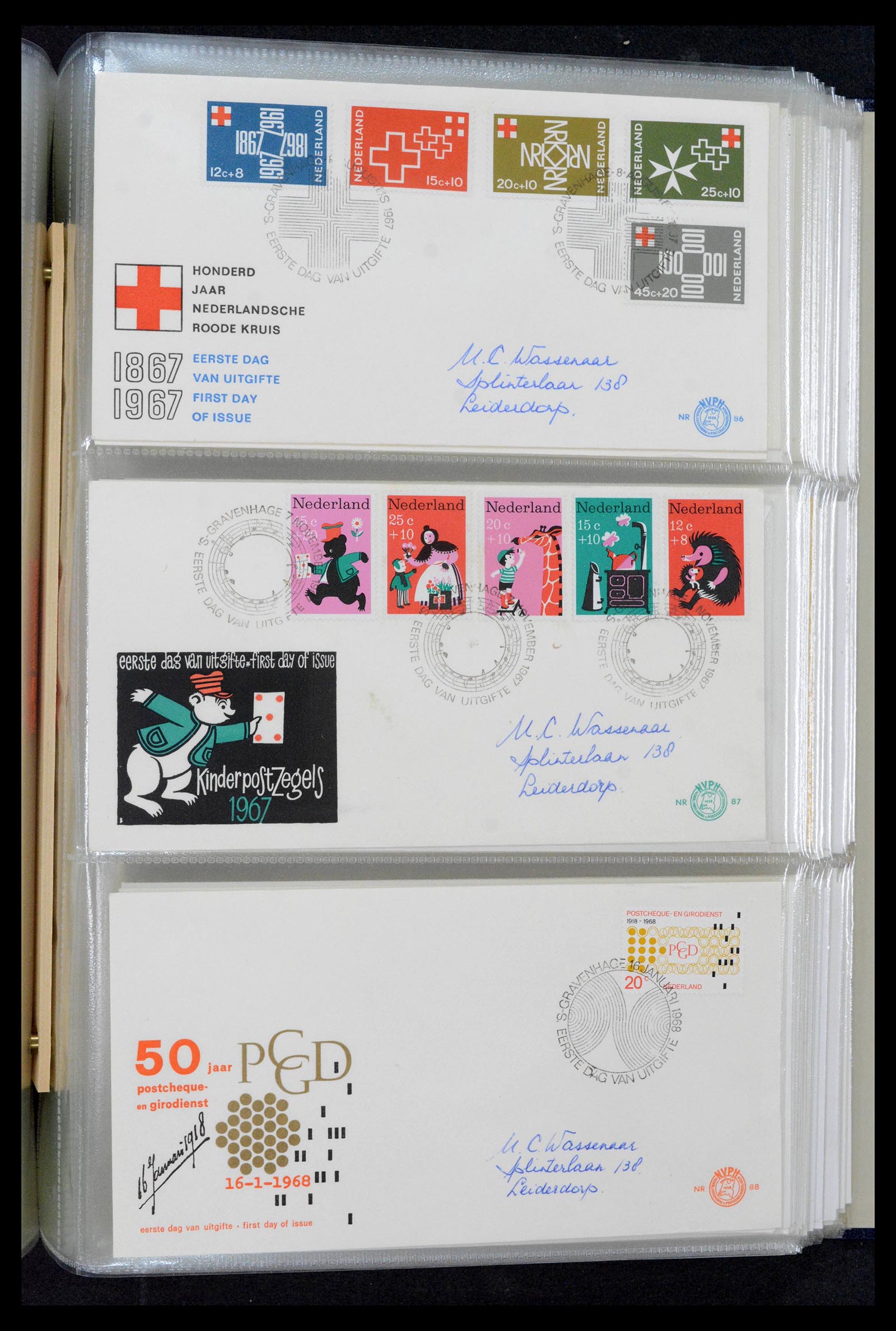 39132 0021 - Postzegelverzameling 39132 Nederland FDC's 1963-2017.