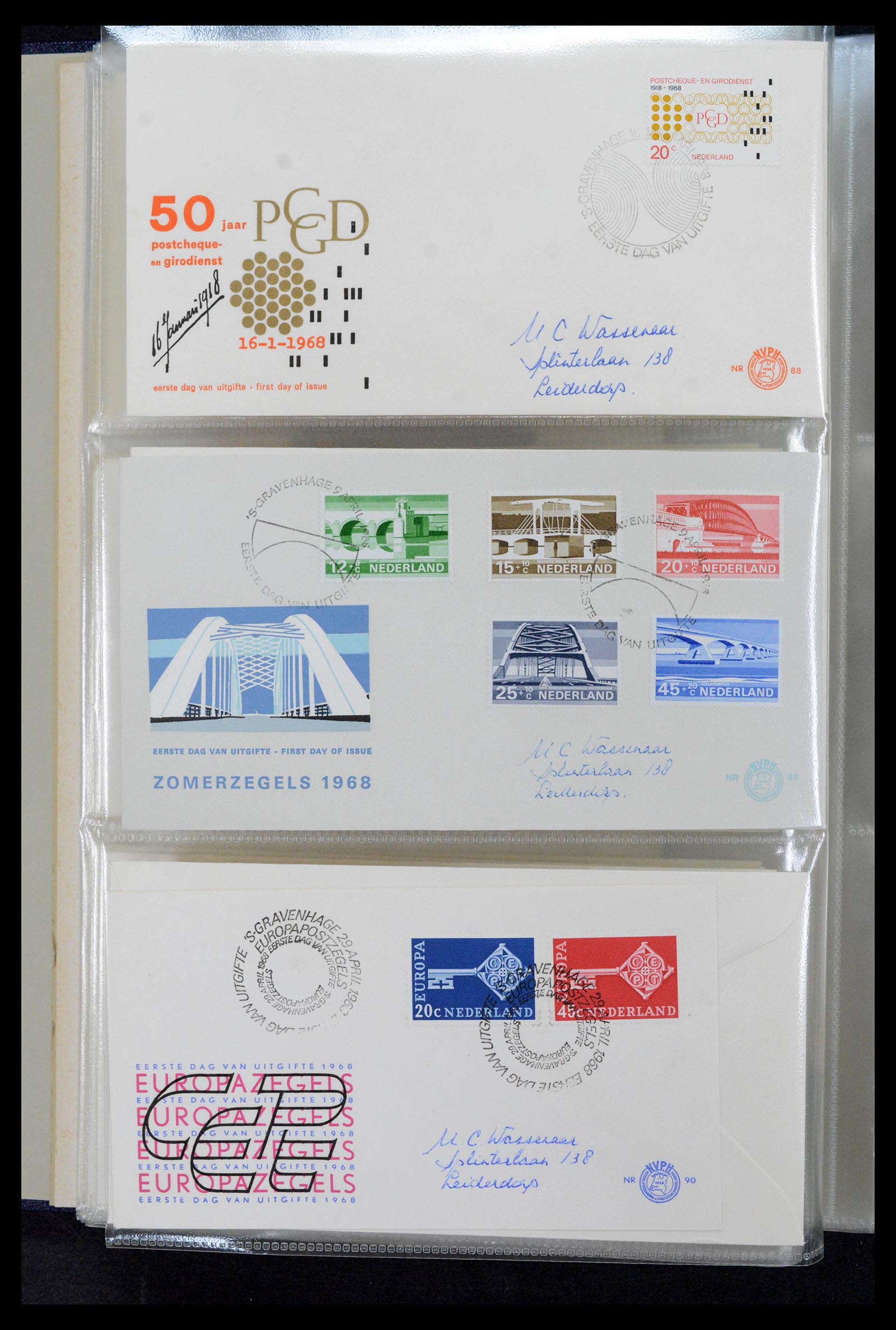 39132 0022 - Postzegelverzameling 39132 Nederland FDC's 1963-2017.