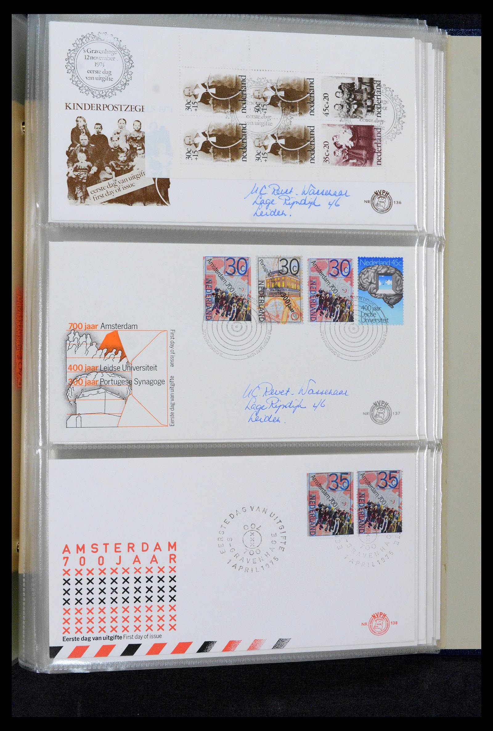39132 0039 - Postzegelverzameling 39132 Nederland FDC's 1963-2017.