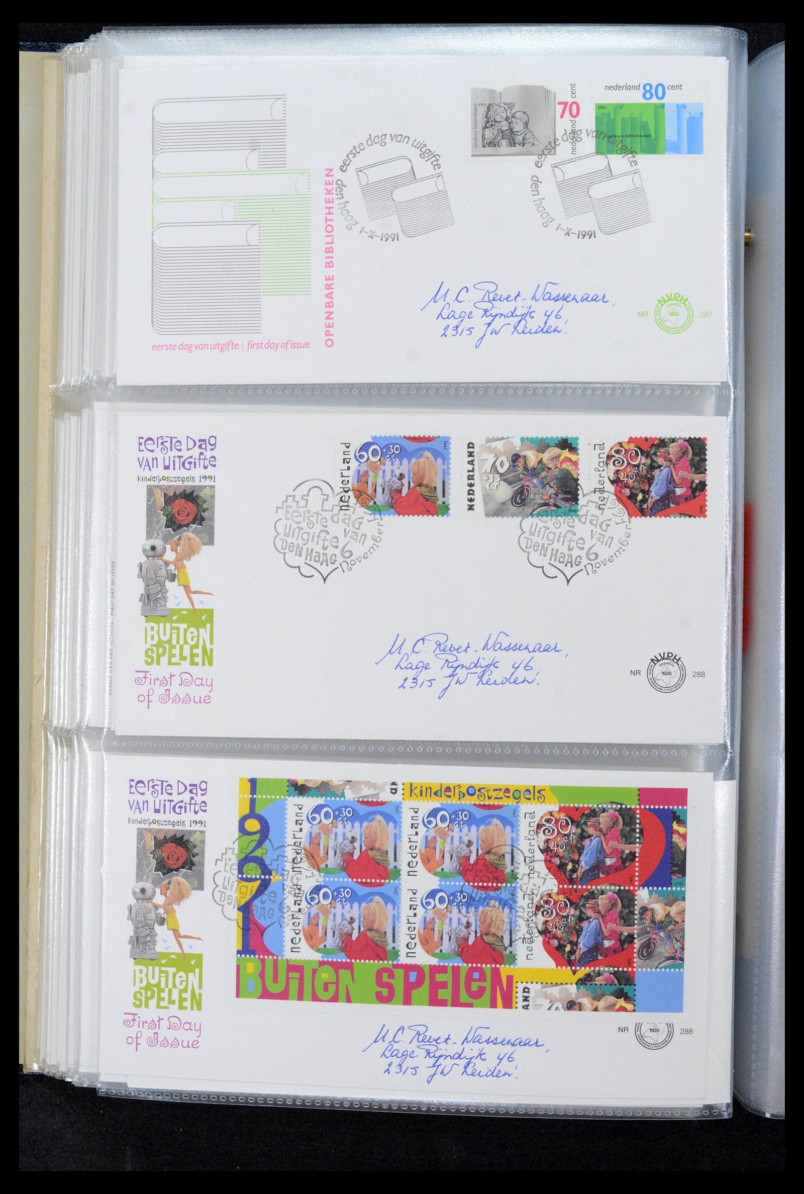 39132 0100 - Postzegelverzameling 39132 Nederland FDC's 1963-2017.