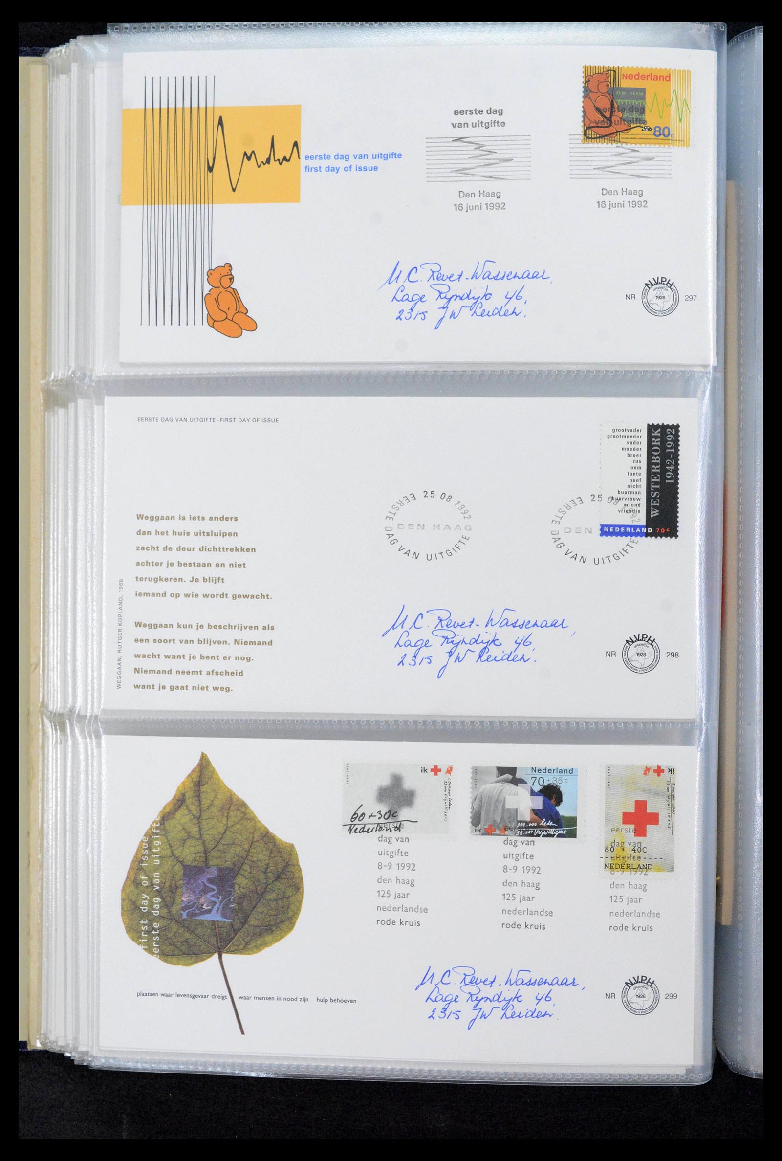 39132 0104 - Postzegelverzameling 39132 Nederland FDC's 1963-2017.