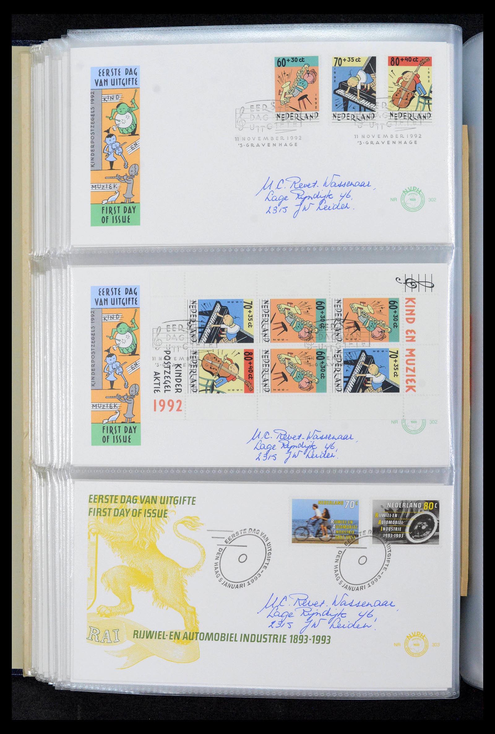 39132 0106 - Postzegelverzameling 39132 Nederland FDC's 1963-2017.