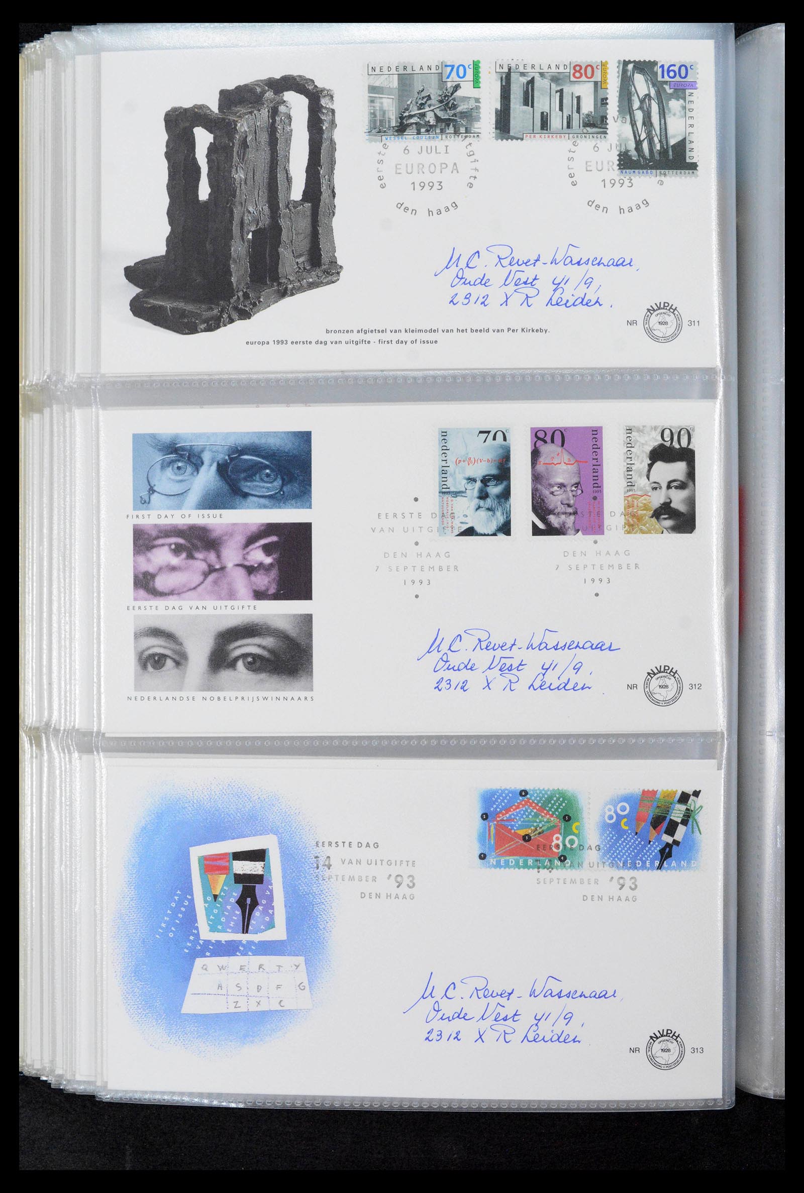 39132 0110 - Postzegelverzameling 39132 Nederland FDC's 1963-2017.
