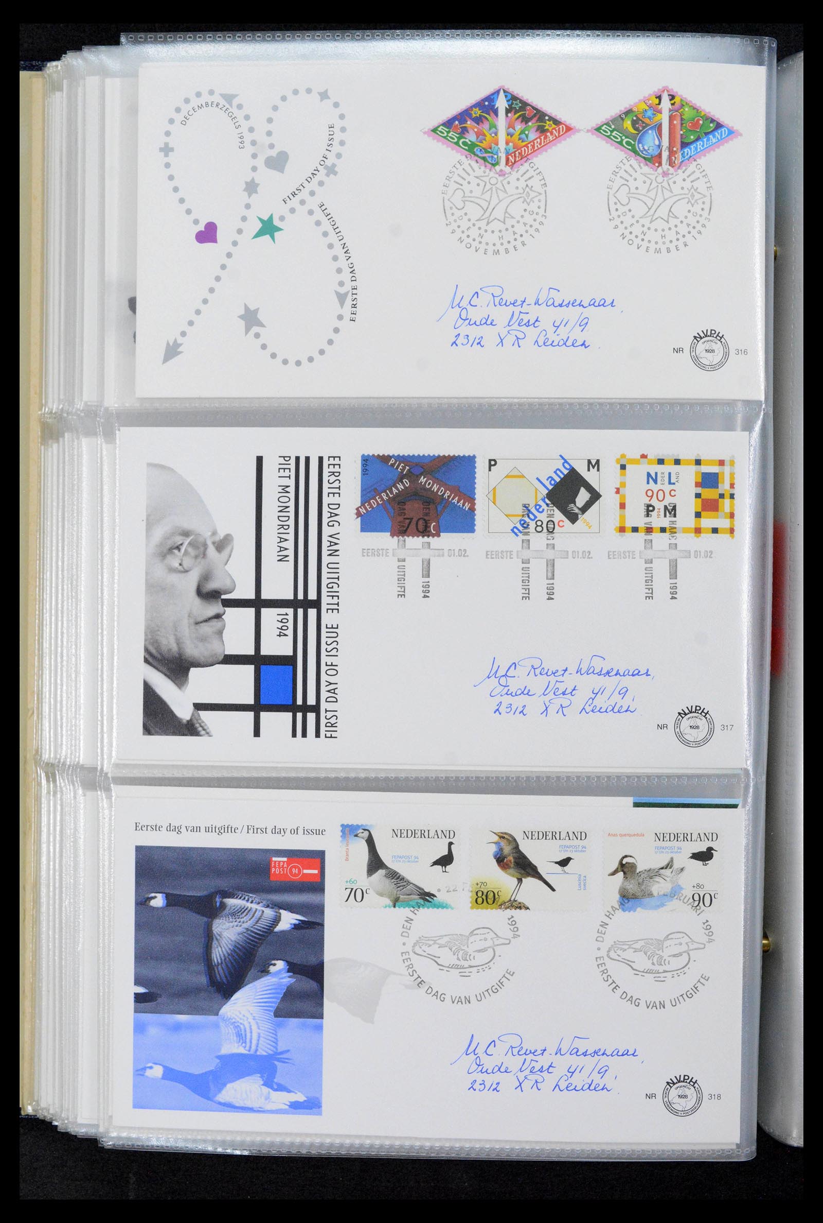 39132 0112 - Postzegelverzameling 39132 Nederland FDC's 1963-2017.