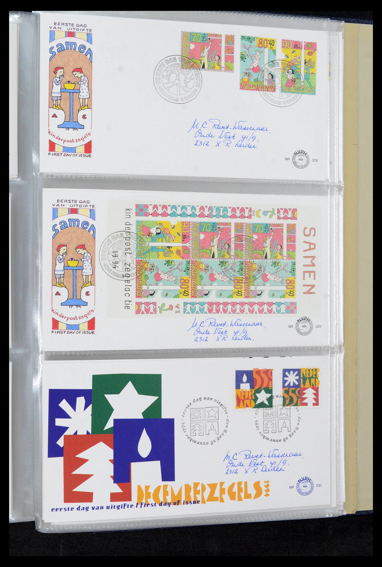 39132 0117 - Postzegelverzameling 39132 Nederland FDC's 1963-2017.