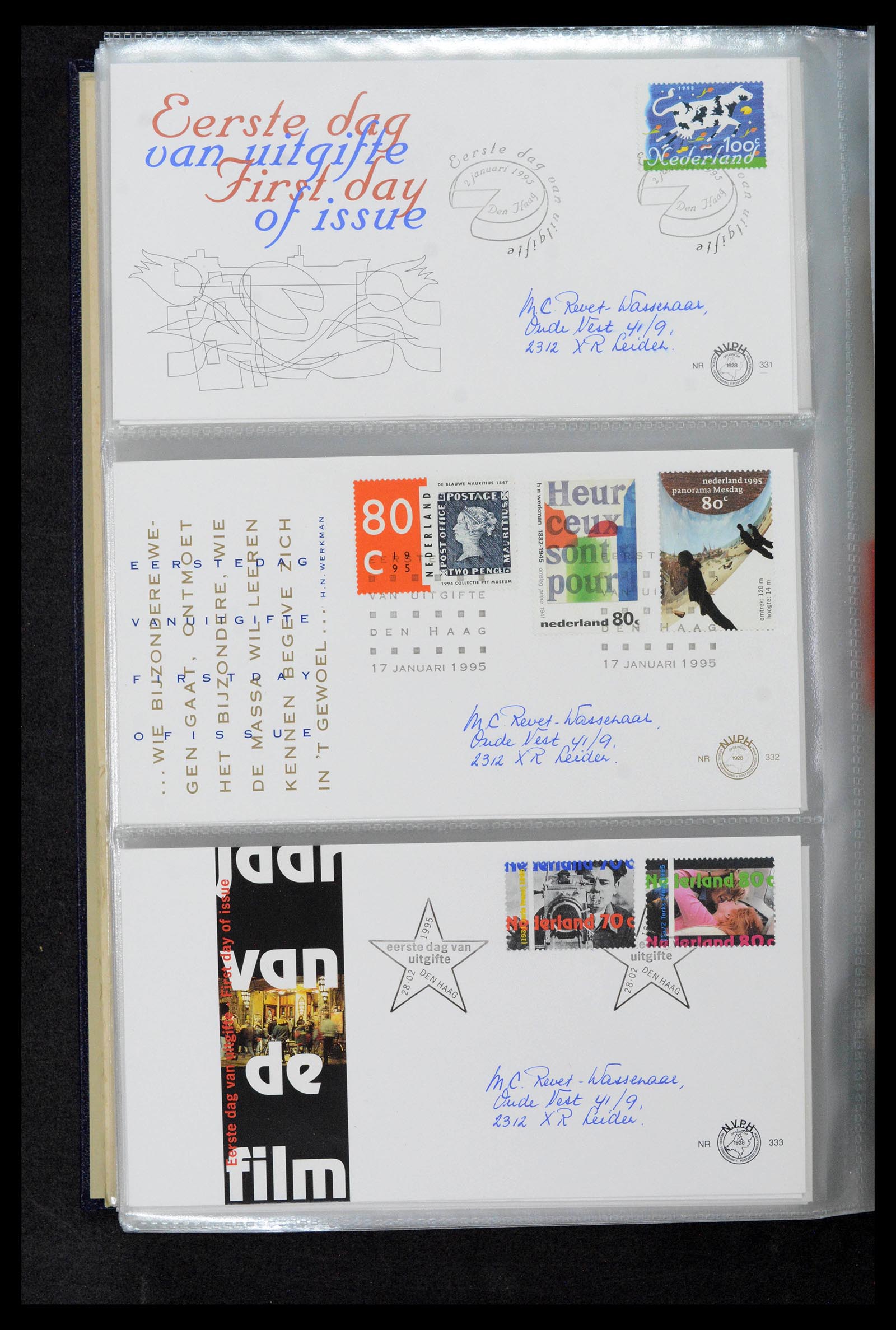 39132 0118 - Postzegelverzameling 39132 Nederland FDC's 1963-2017.