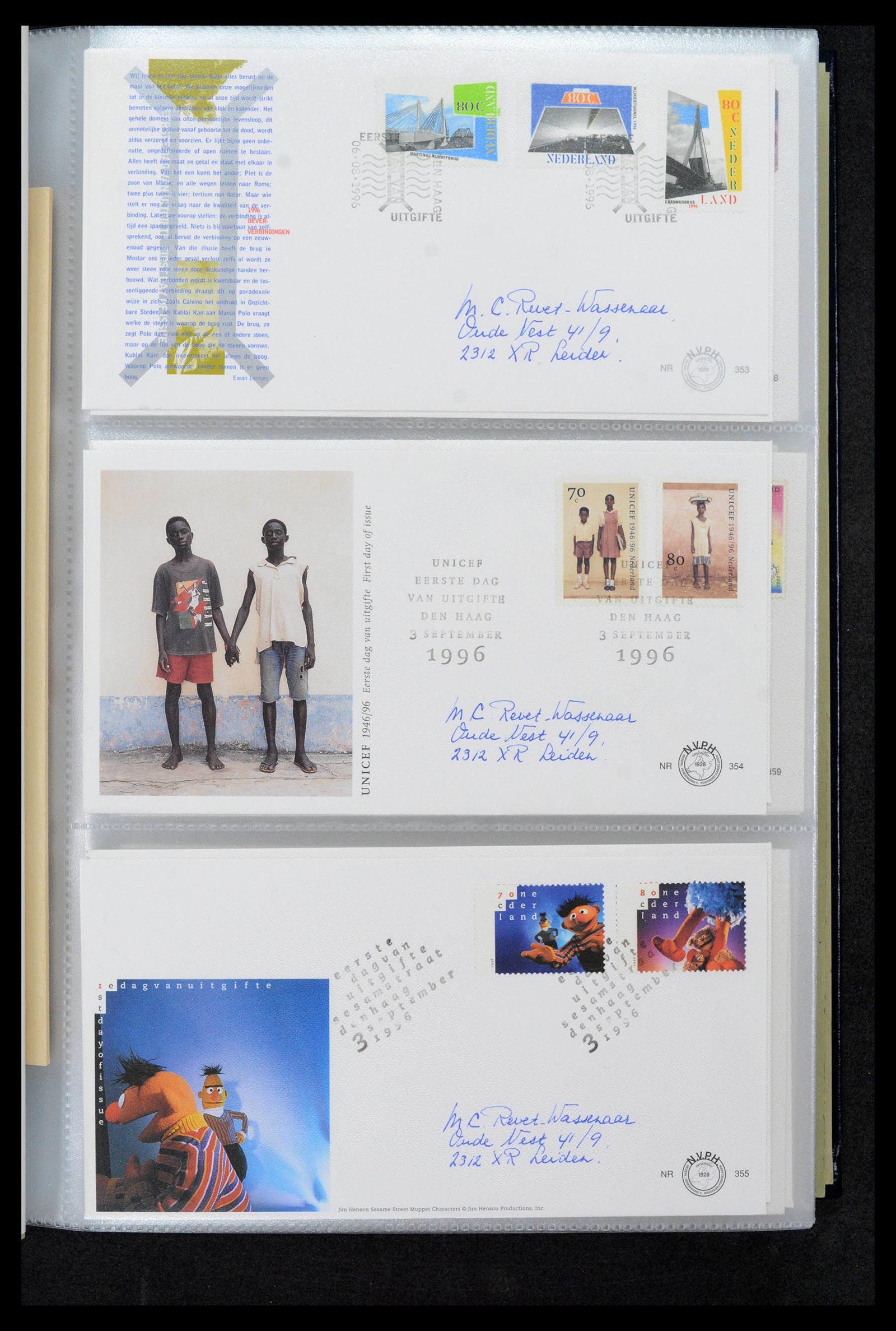 39132 0127 - Postzegelverzameling 39132 Nederland FDC's 1963-2017.