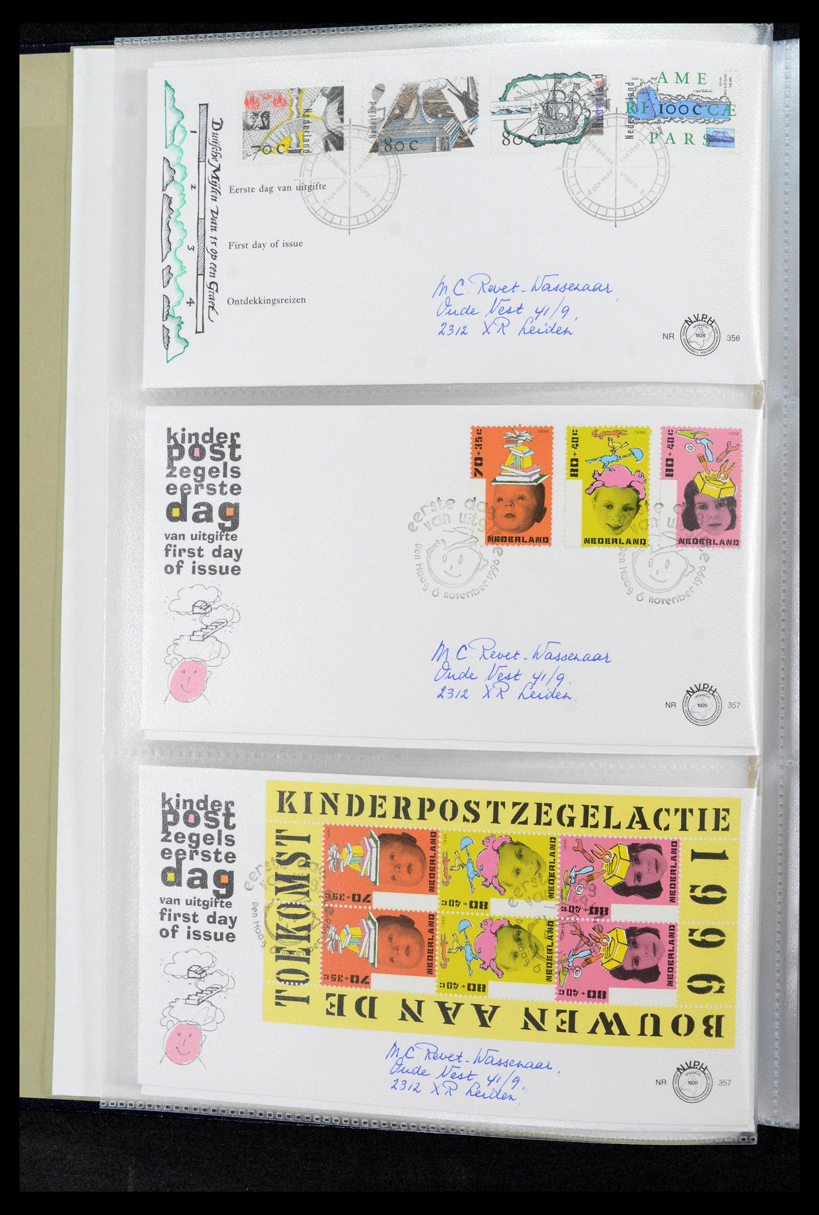 39132 0128 - Postzegelverzameling 39132 Nederland FDC's 1963-2017.