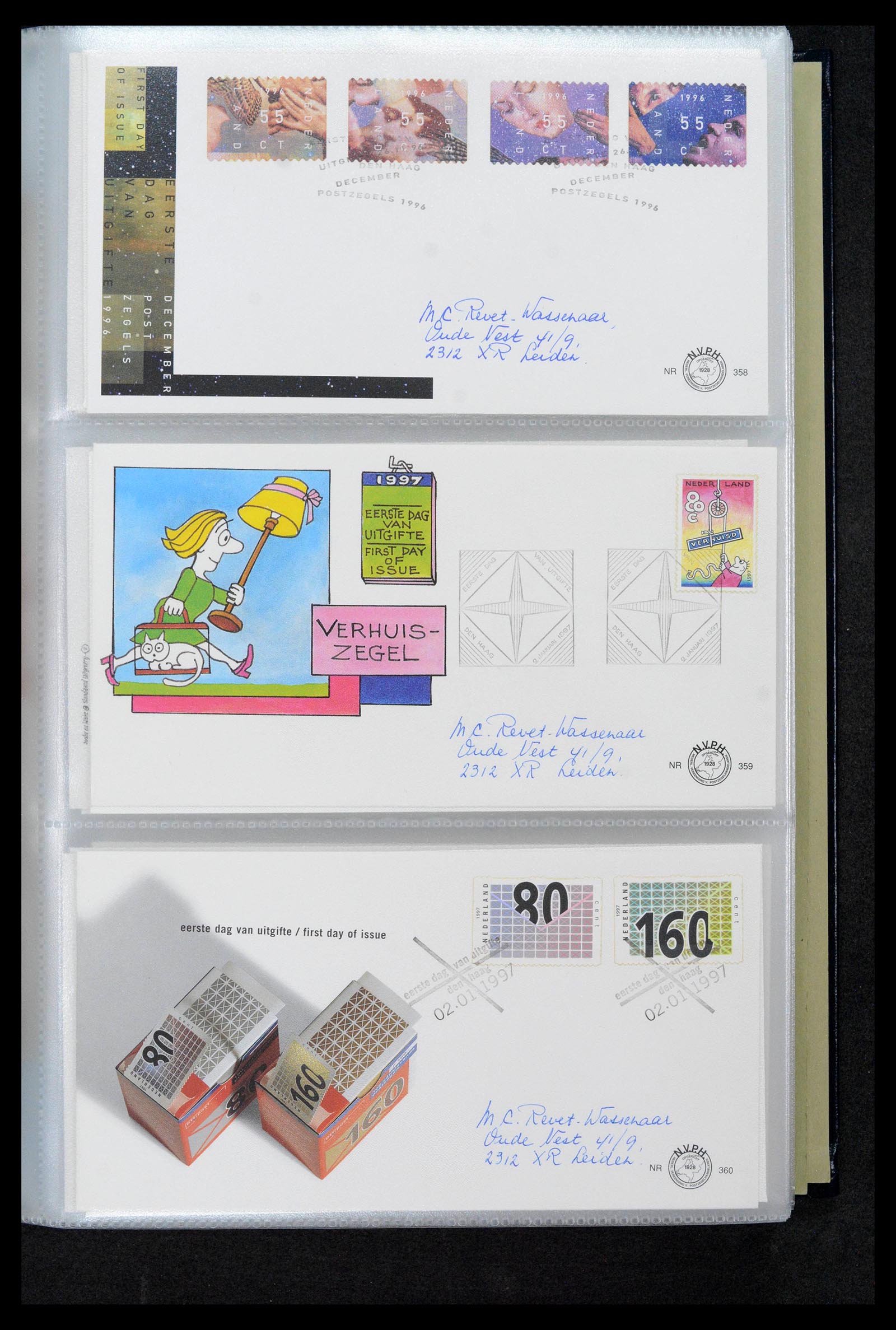 39132 0129 - Postzegelverzameling 39132 Nederland FDC's 1963-2017.