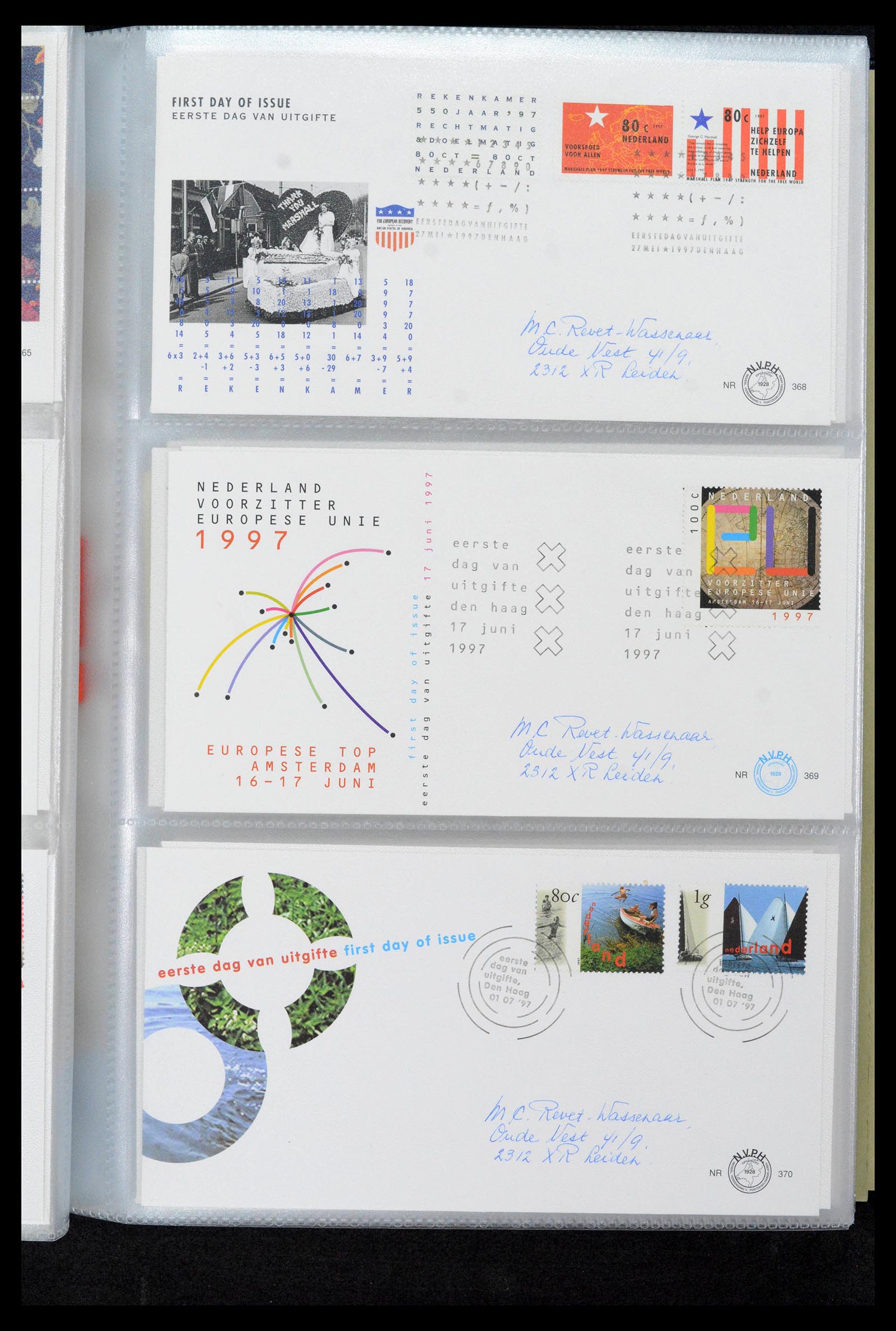 39132 0133 - Postzegelverzameling 39132 Nederland FDC's 1963-2017.