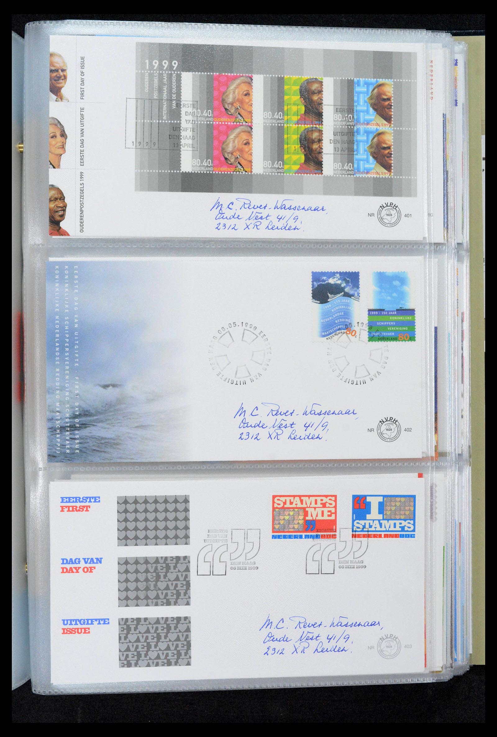39132 0147 - Postzegelverzameling 39132 Nederland FDC's 1963-2017.